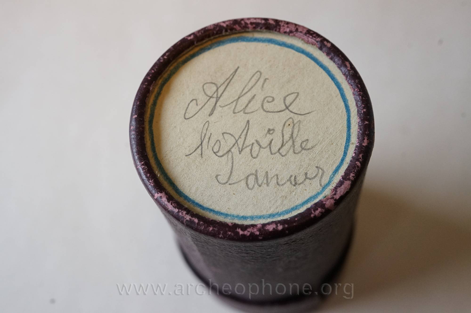 Photo du disque ou cylindre en question