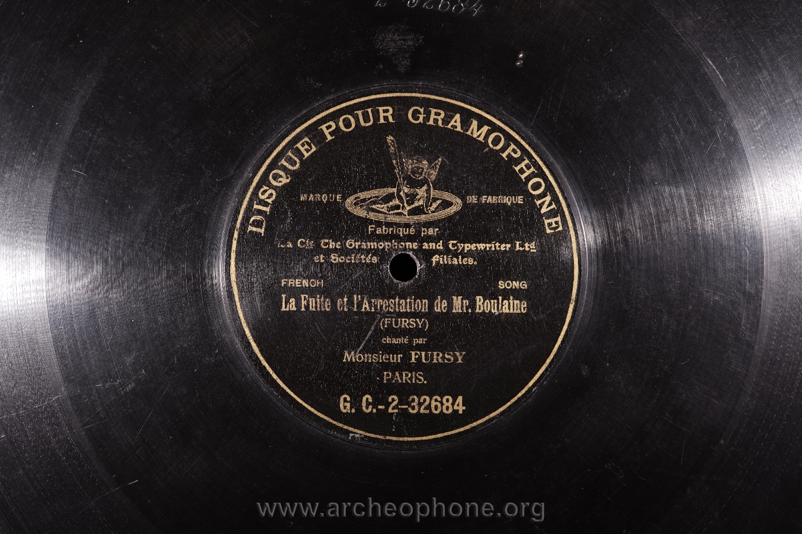 Photo du disque ou cylindre en question