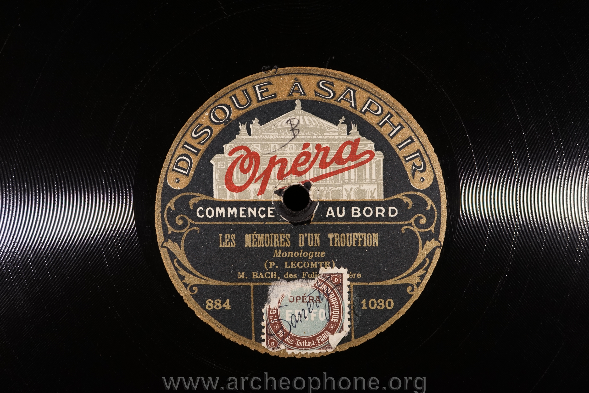 Photo du disque ou cylindre en question
