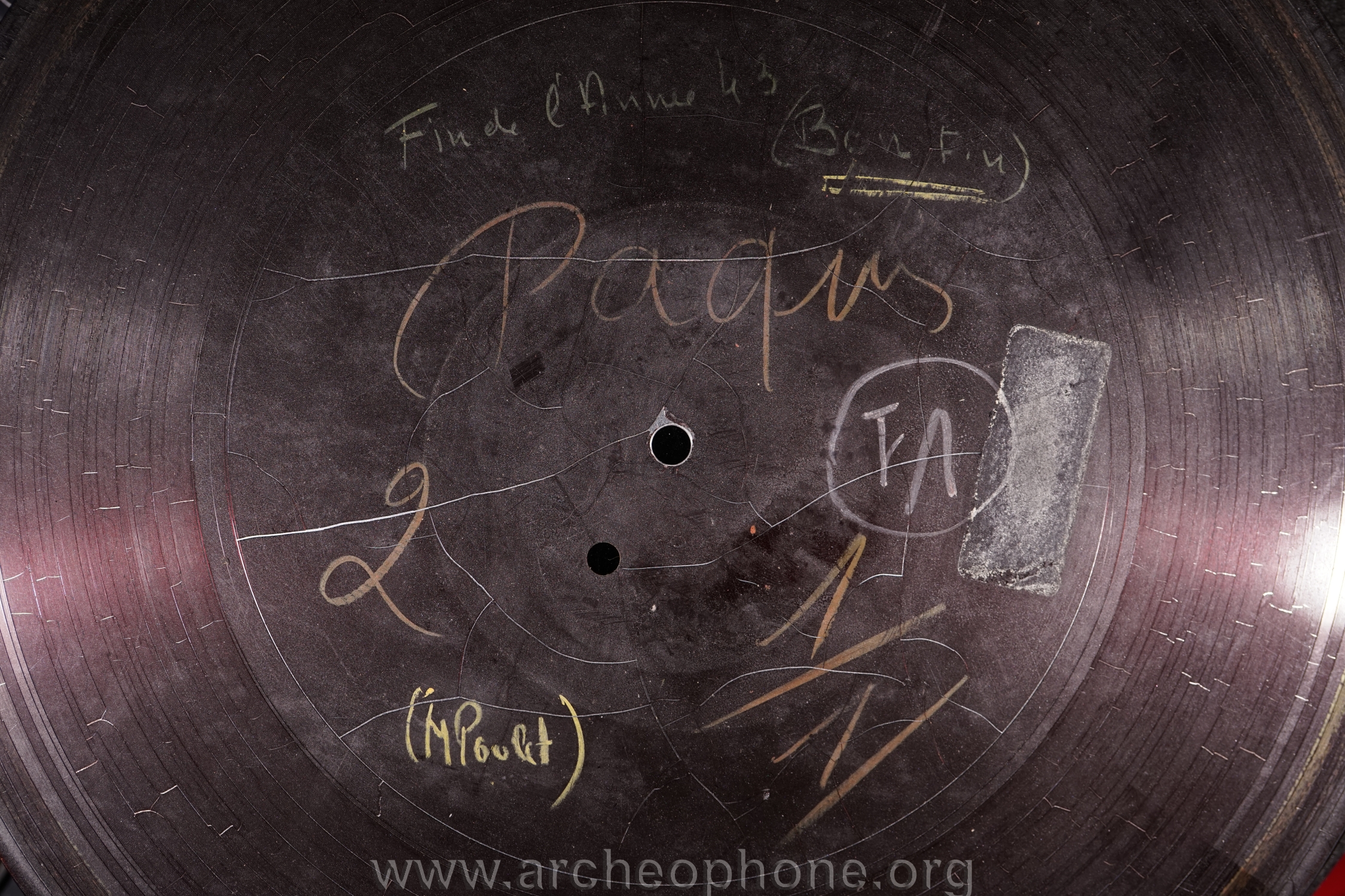 Photo du disque ou cylindre en question