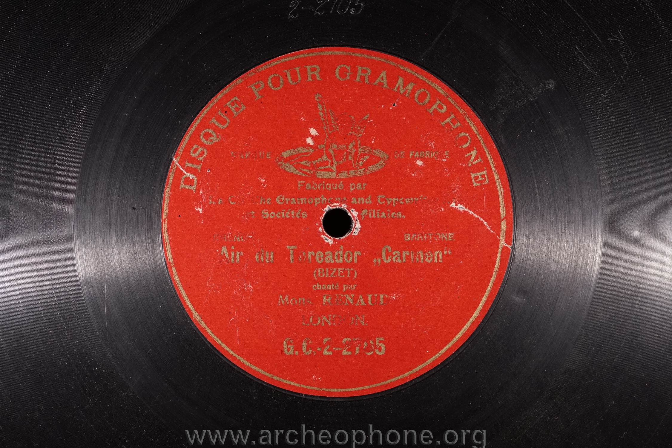 Photo du disque ou cylindre en question