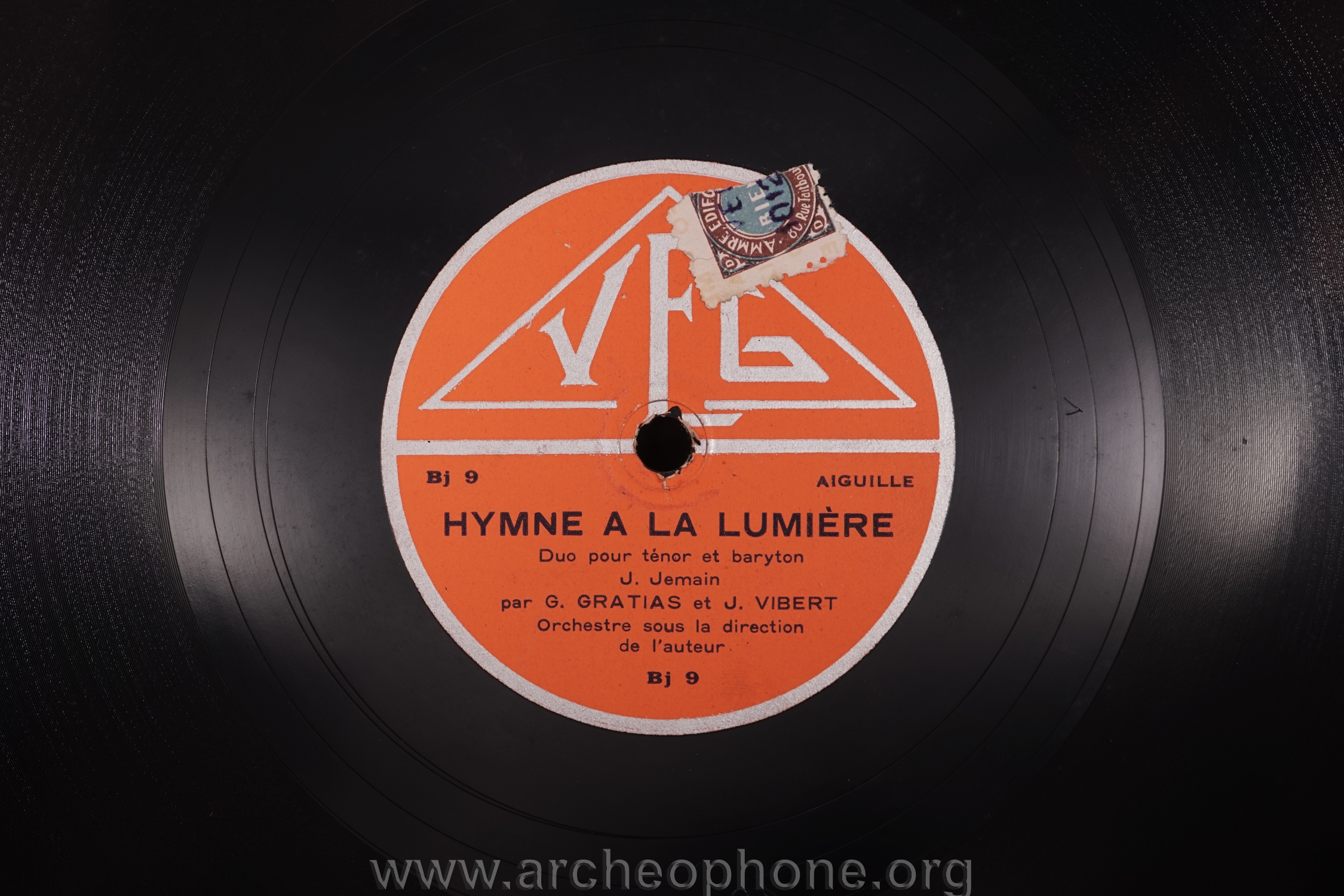 Photo du disque ou cylindre en question