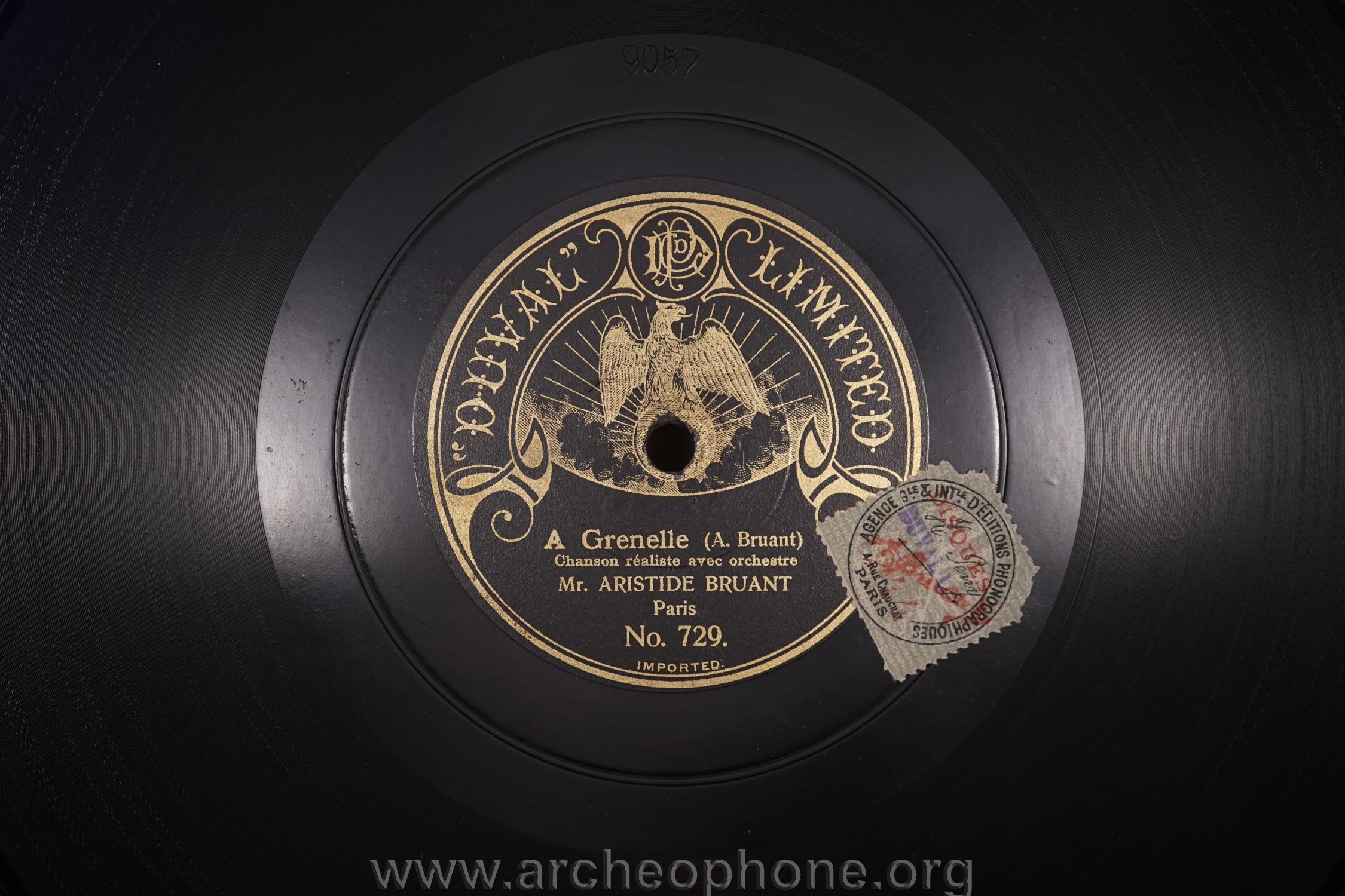 Photo du disque ou cylindre en question