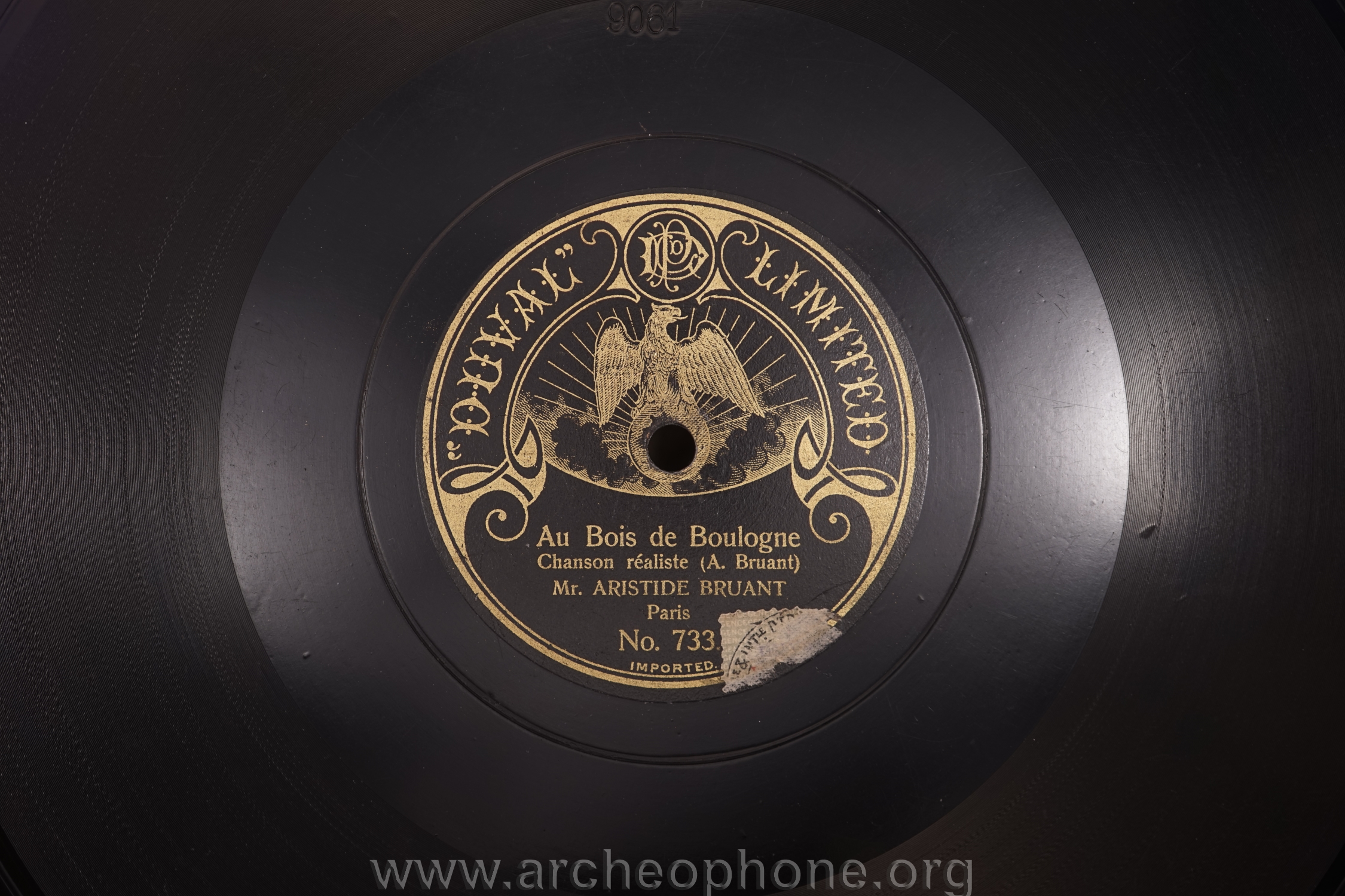 Photo du disque ou cylindre en question