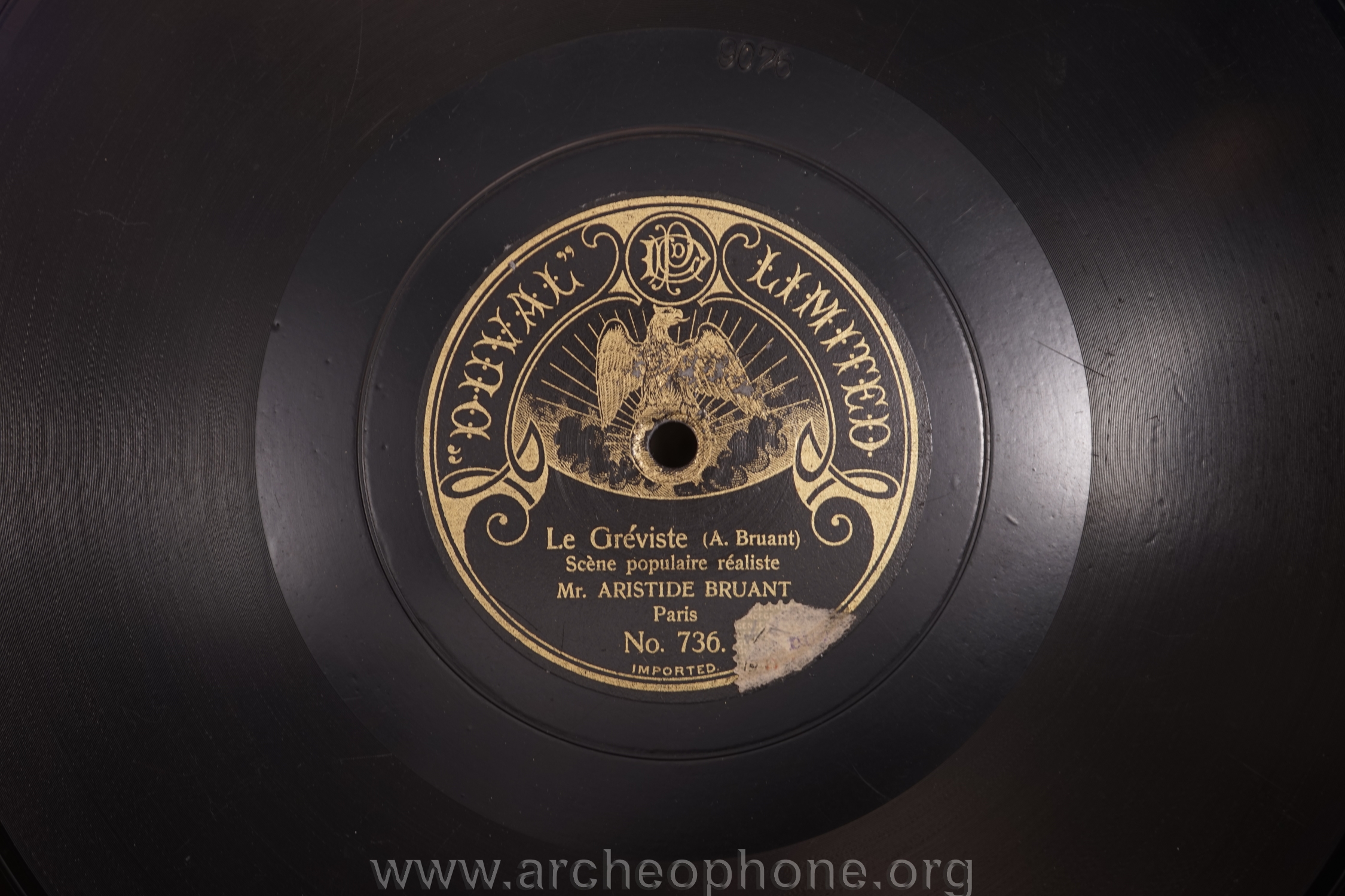 Photo du disque ou cylindre en question