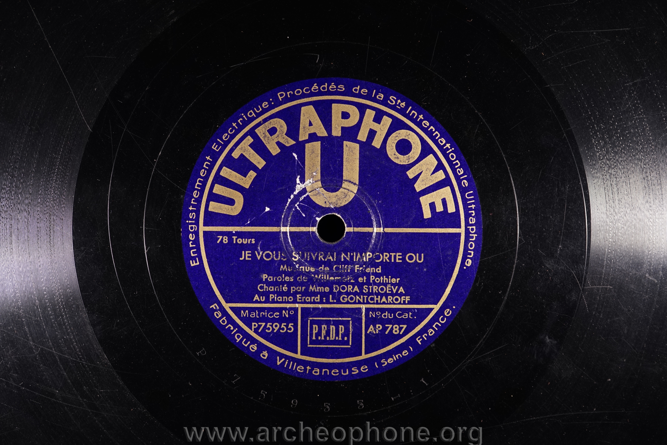 Photo du disque ou cylindre en question