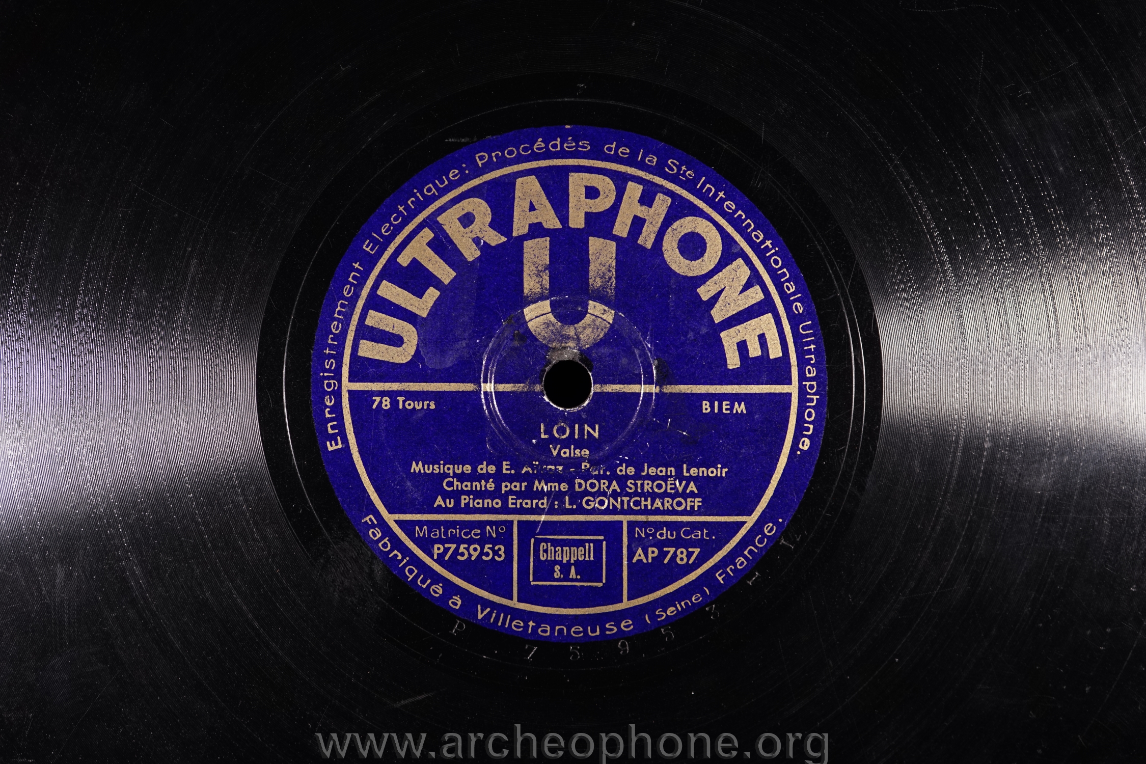 Photo du disque ou cylindre en question