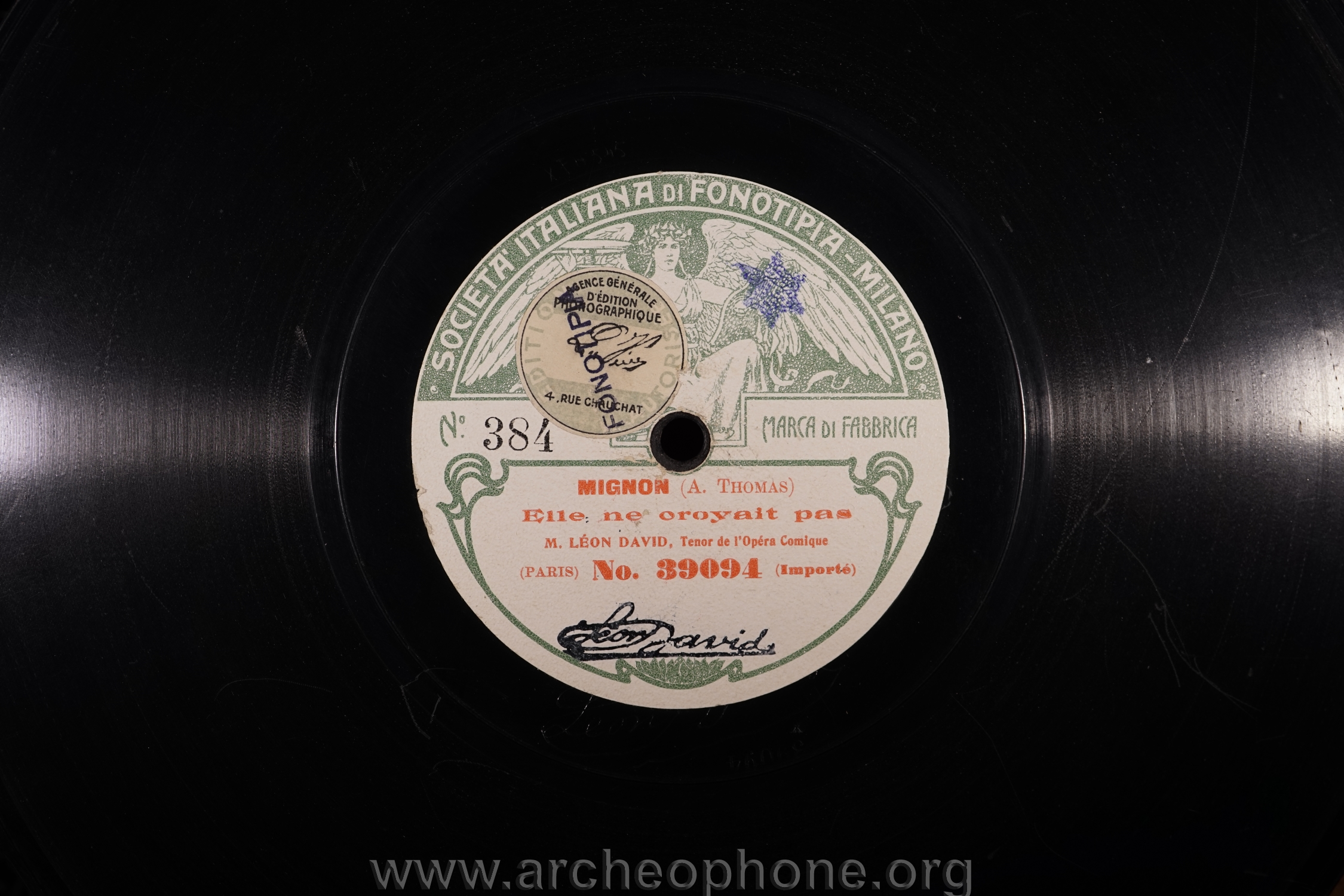 Photo du disque ou cylindre en question