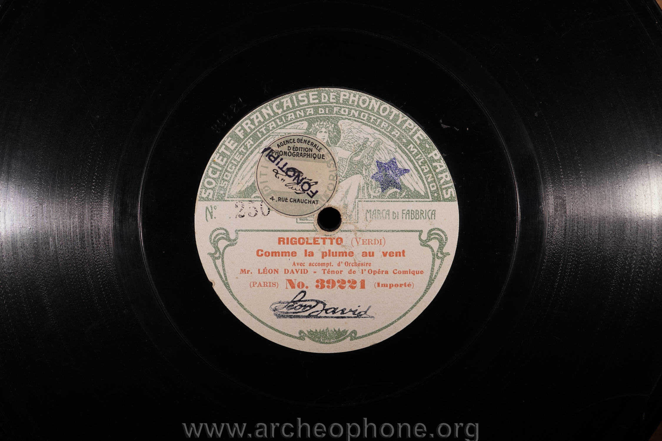 Photo du disque ou cylindre en question