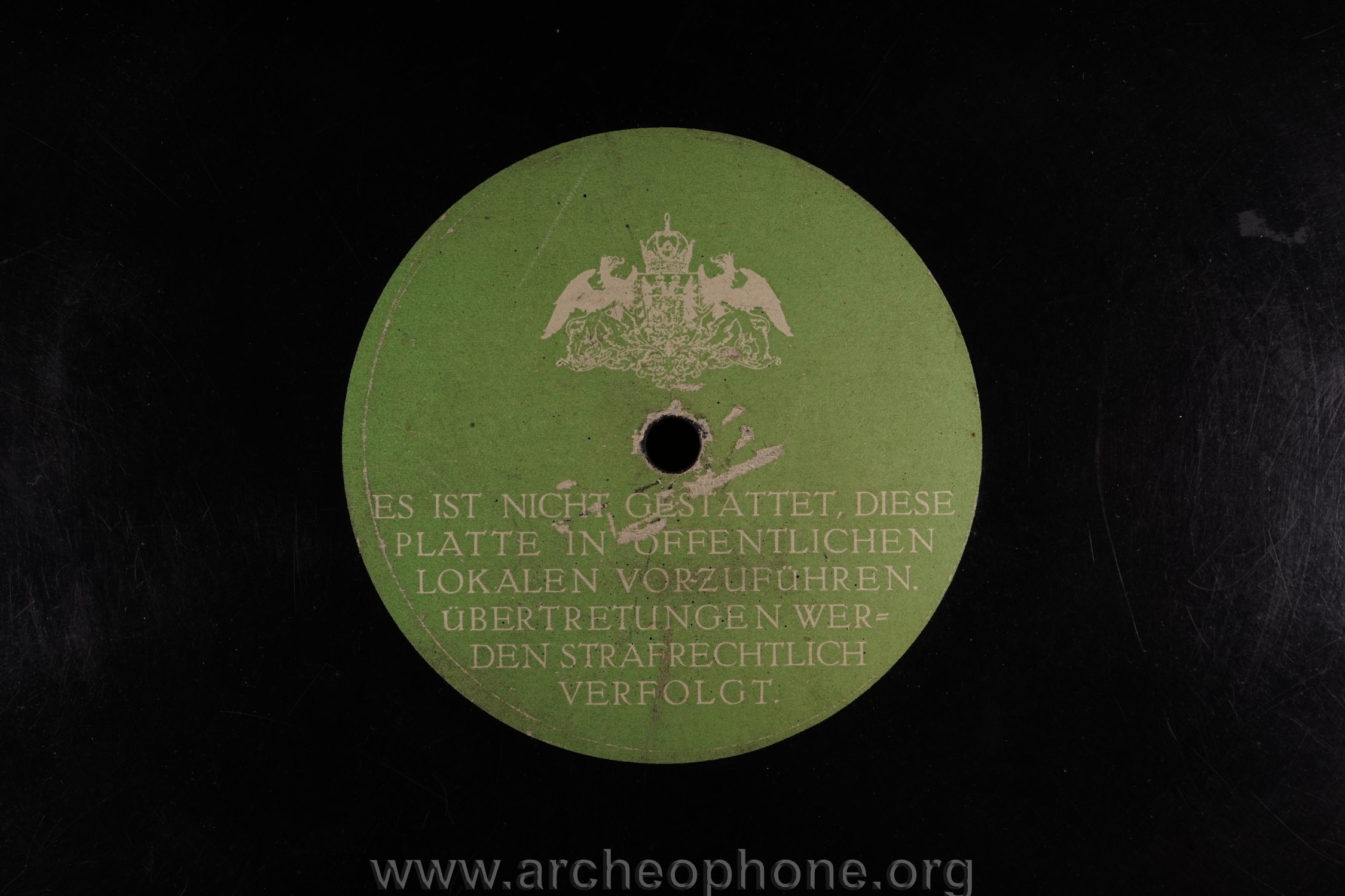 Photo du disque ou cylindre en question