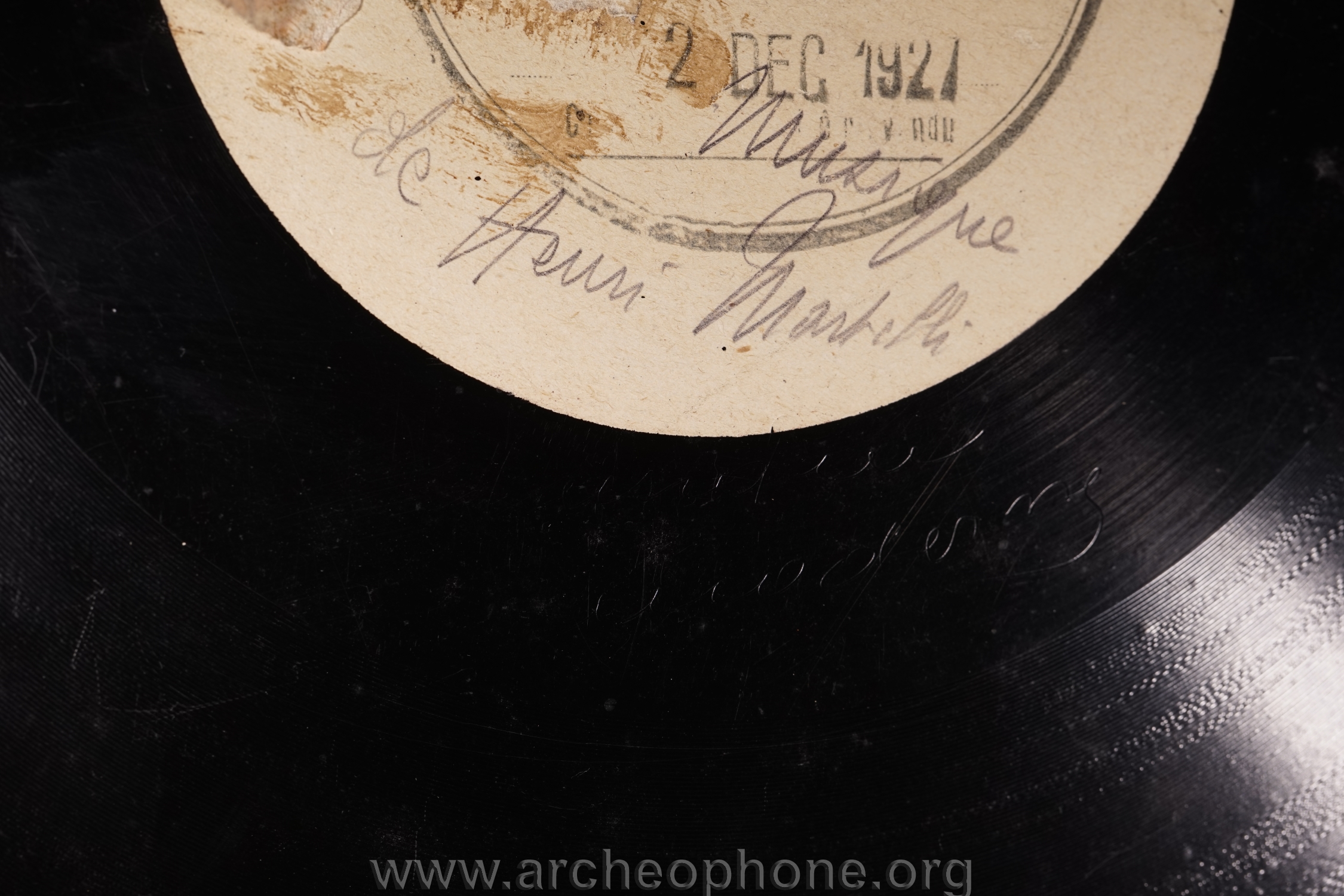 Photo du disque ou cylindre en question