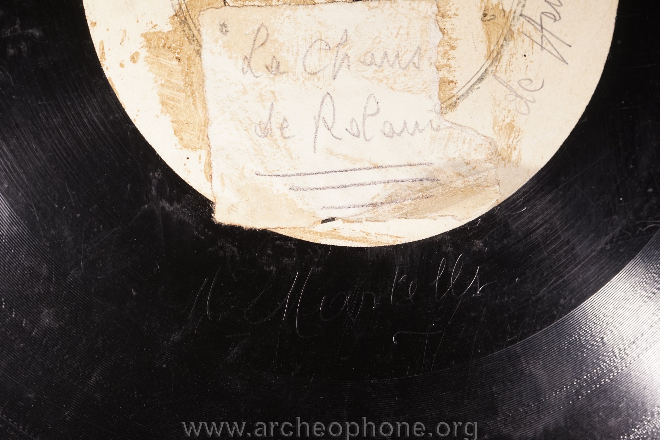 Photo du disque ou cylindre en question