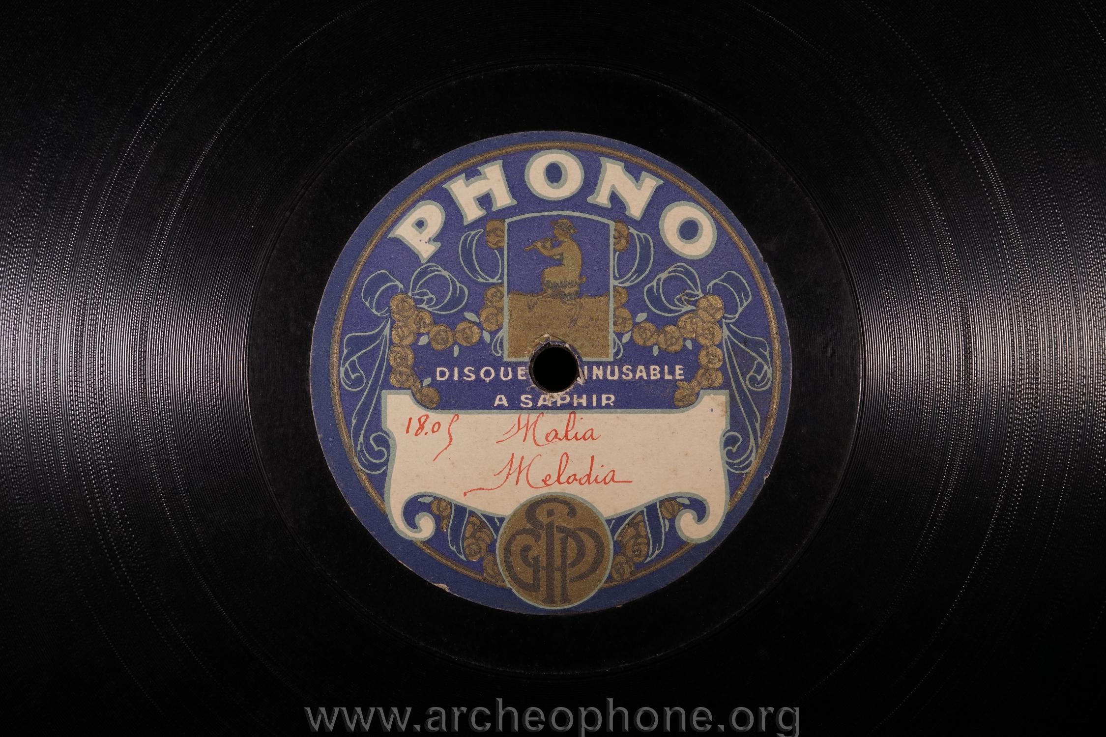 Photo du disque ou cylindre en question