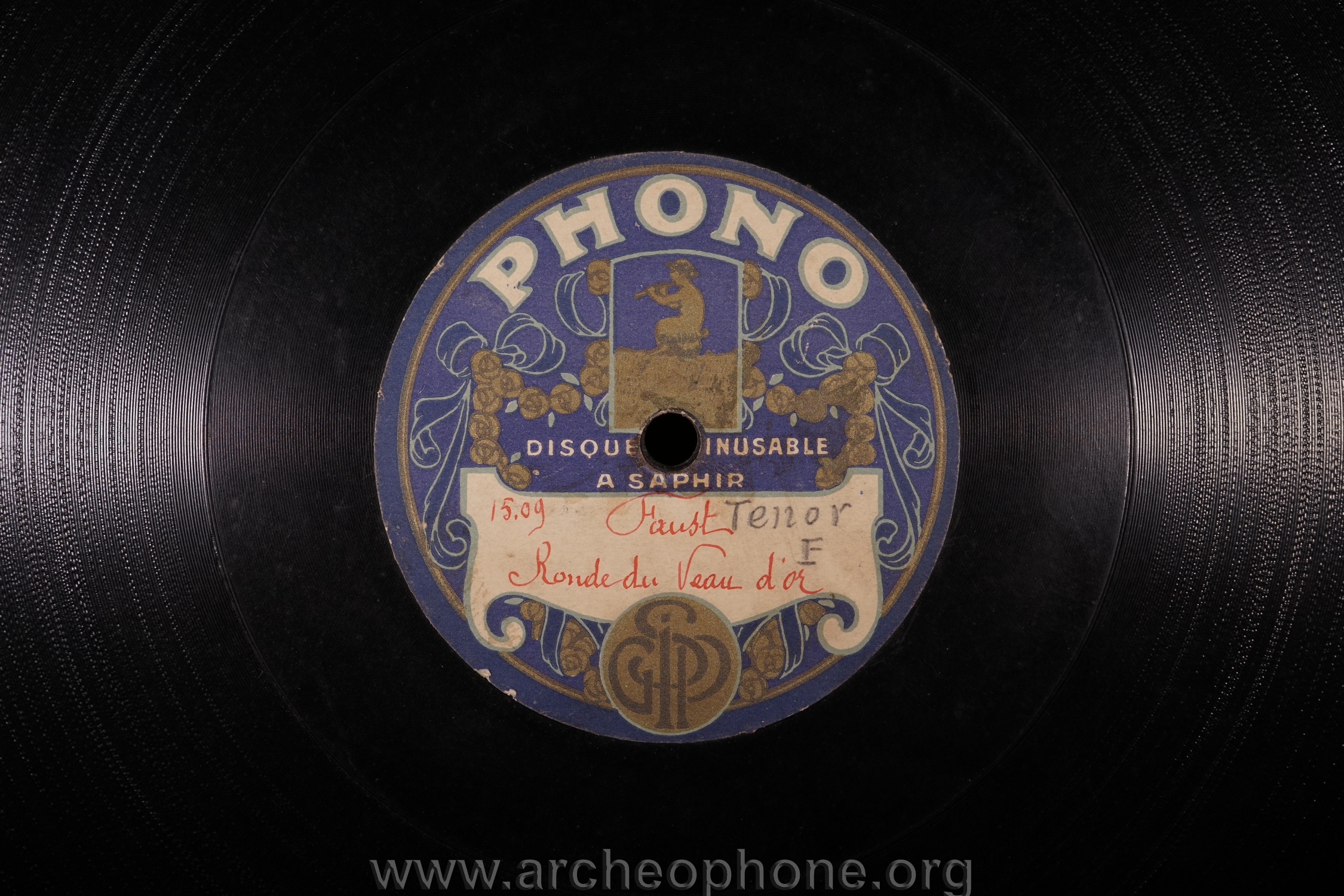 Photo du disque ou cylindre en question