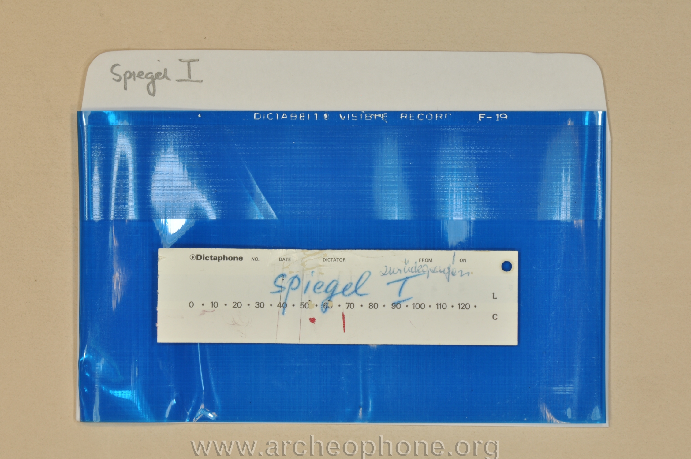 Photo du disque ou cylindre en question