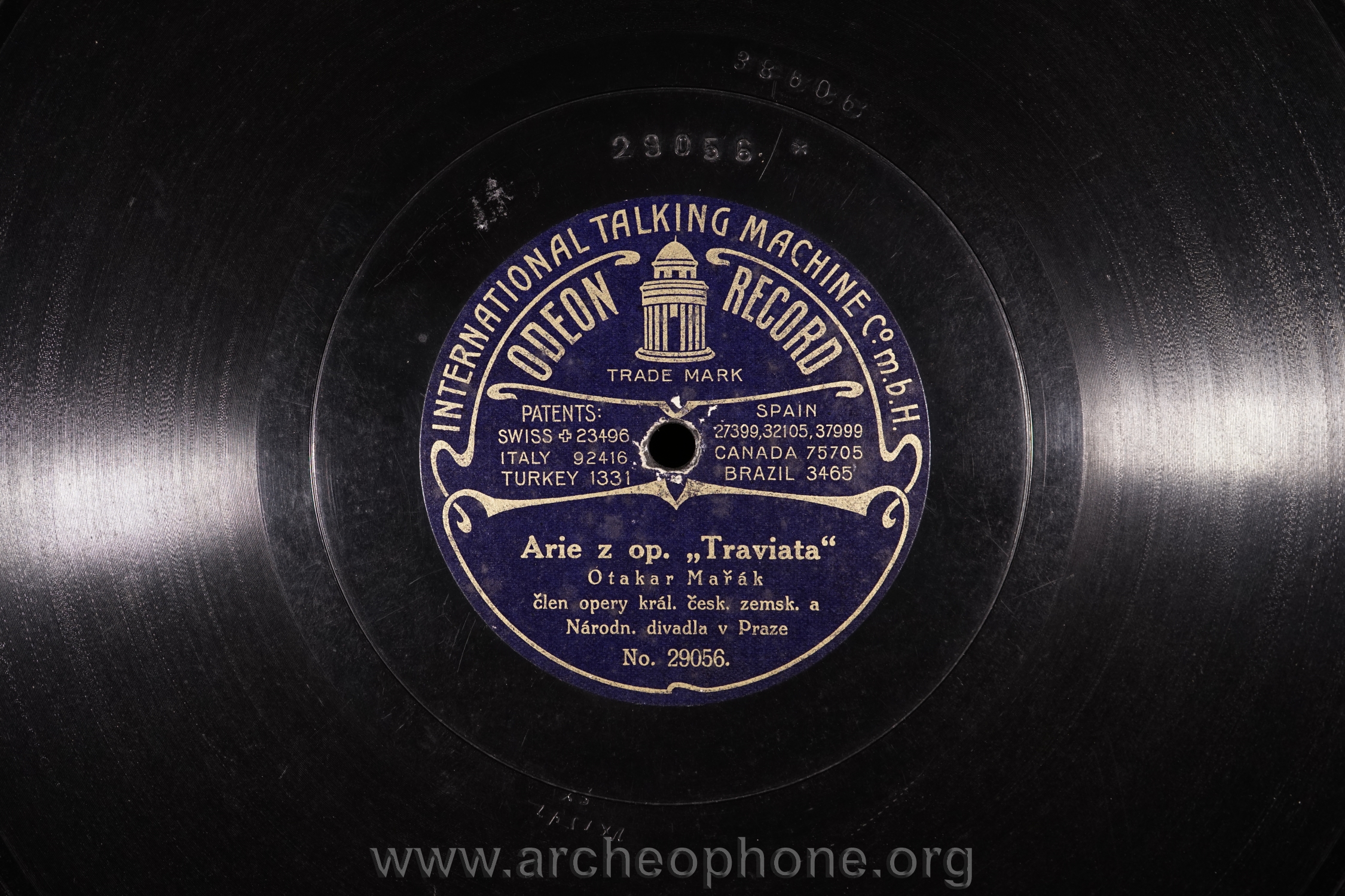 Photo du disque ou cylindre en question