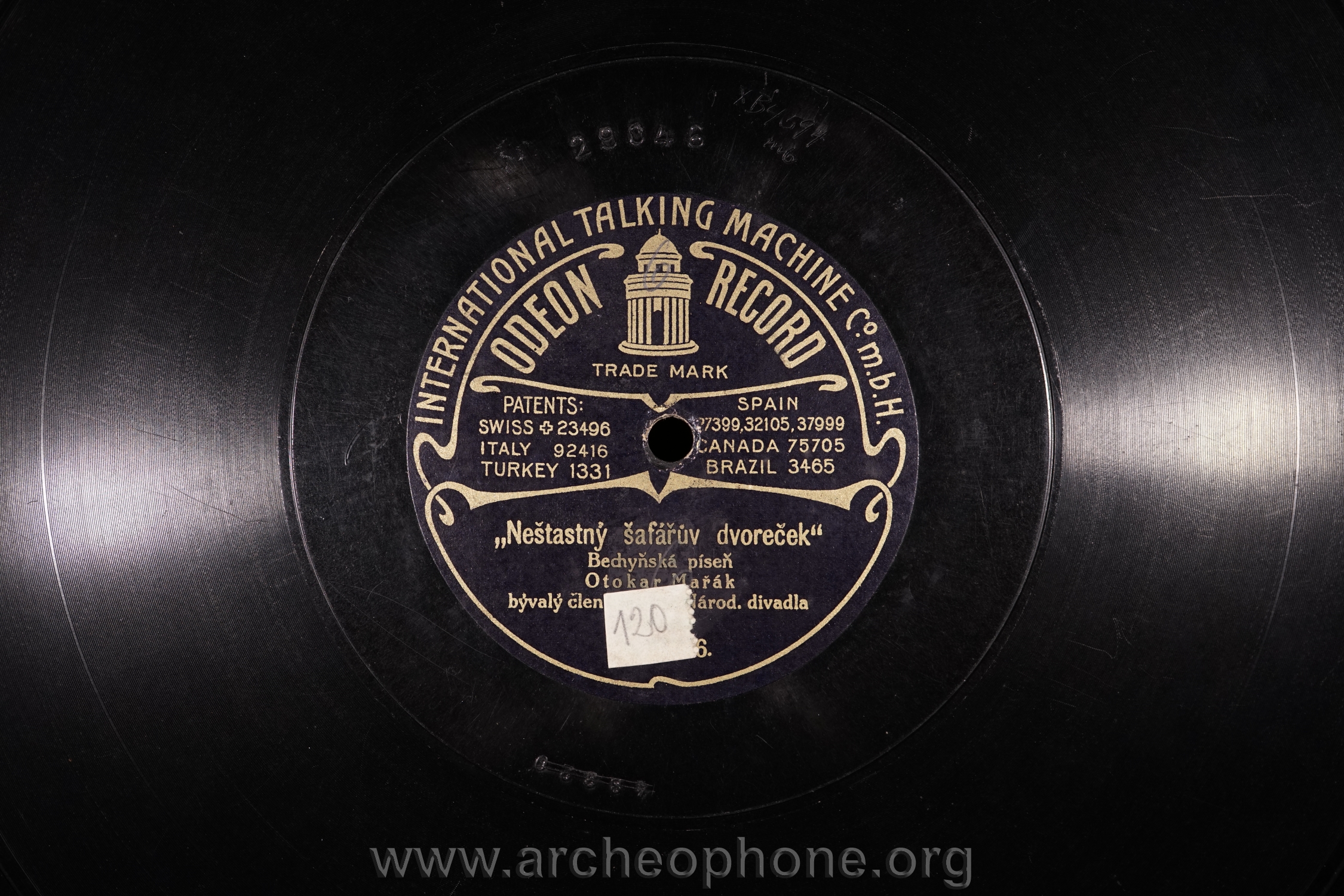 Photo du disque ou cylindre en question