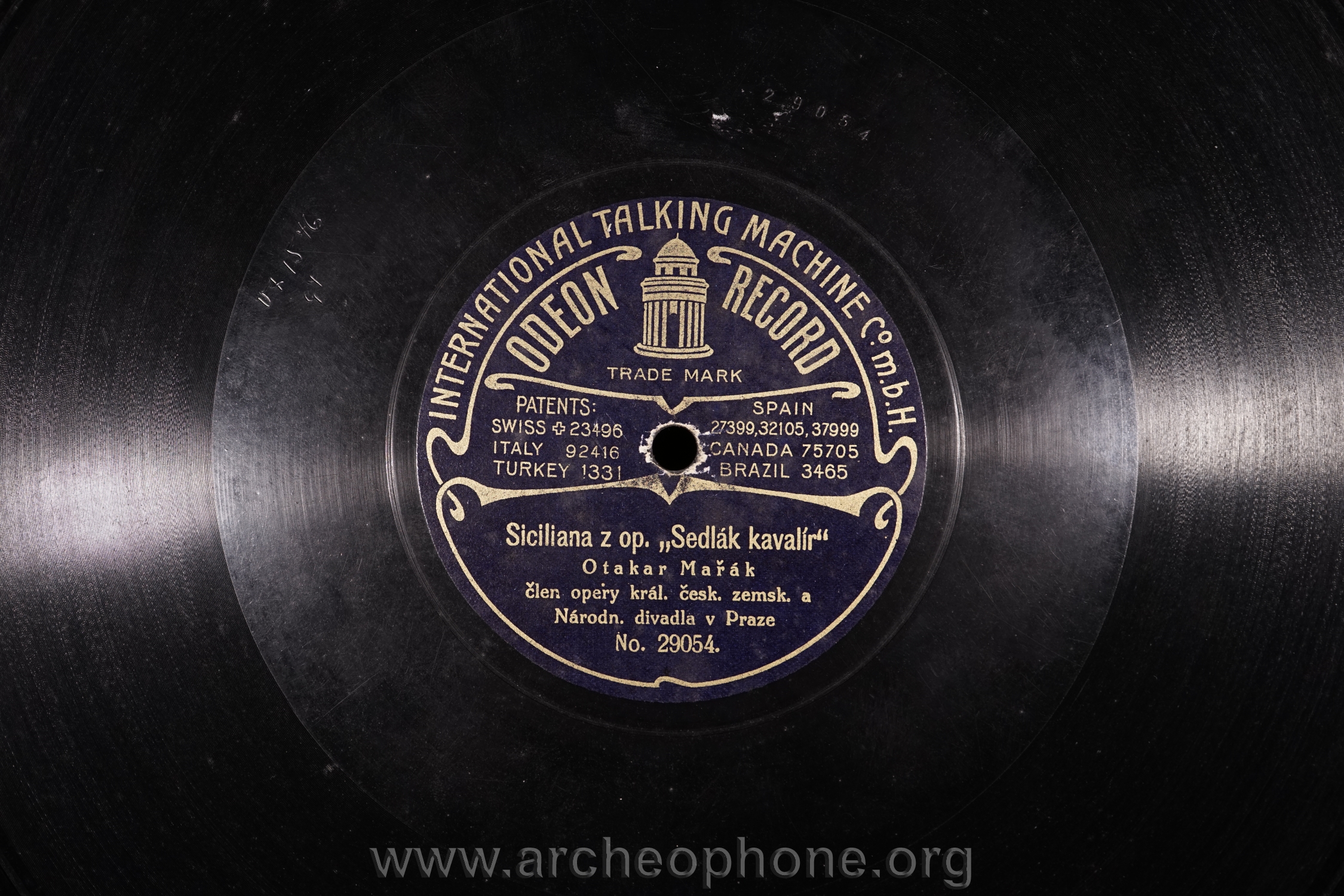 Photo du disque ou cylindre en question