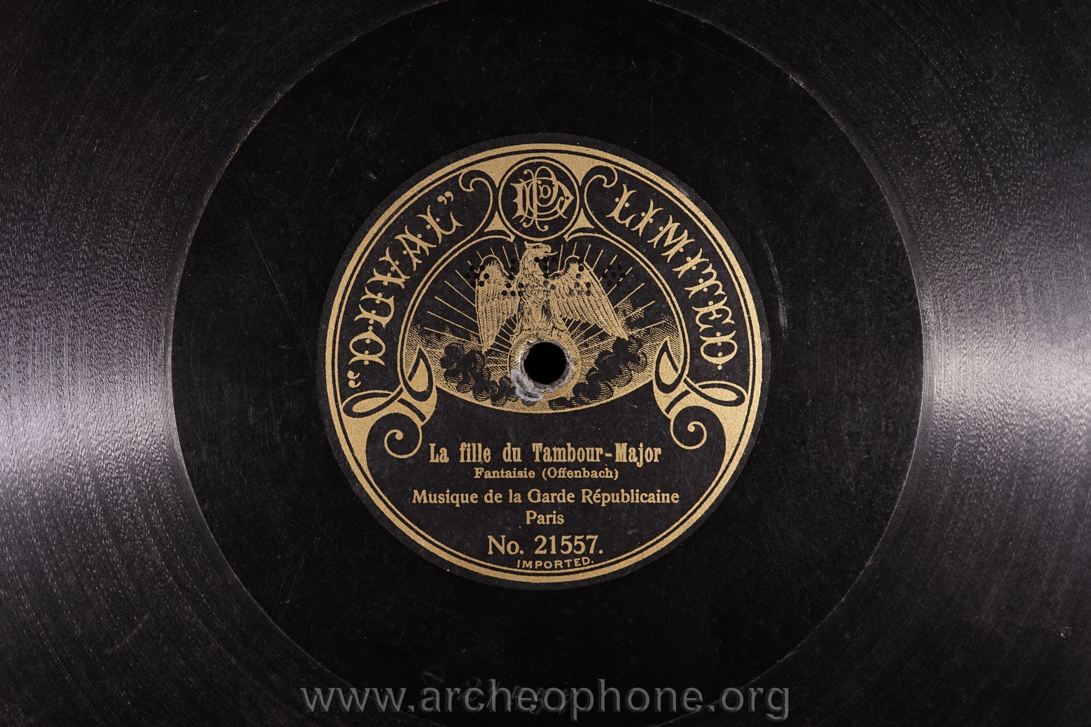 Photo du disque ou cylindre en question