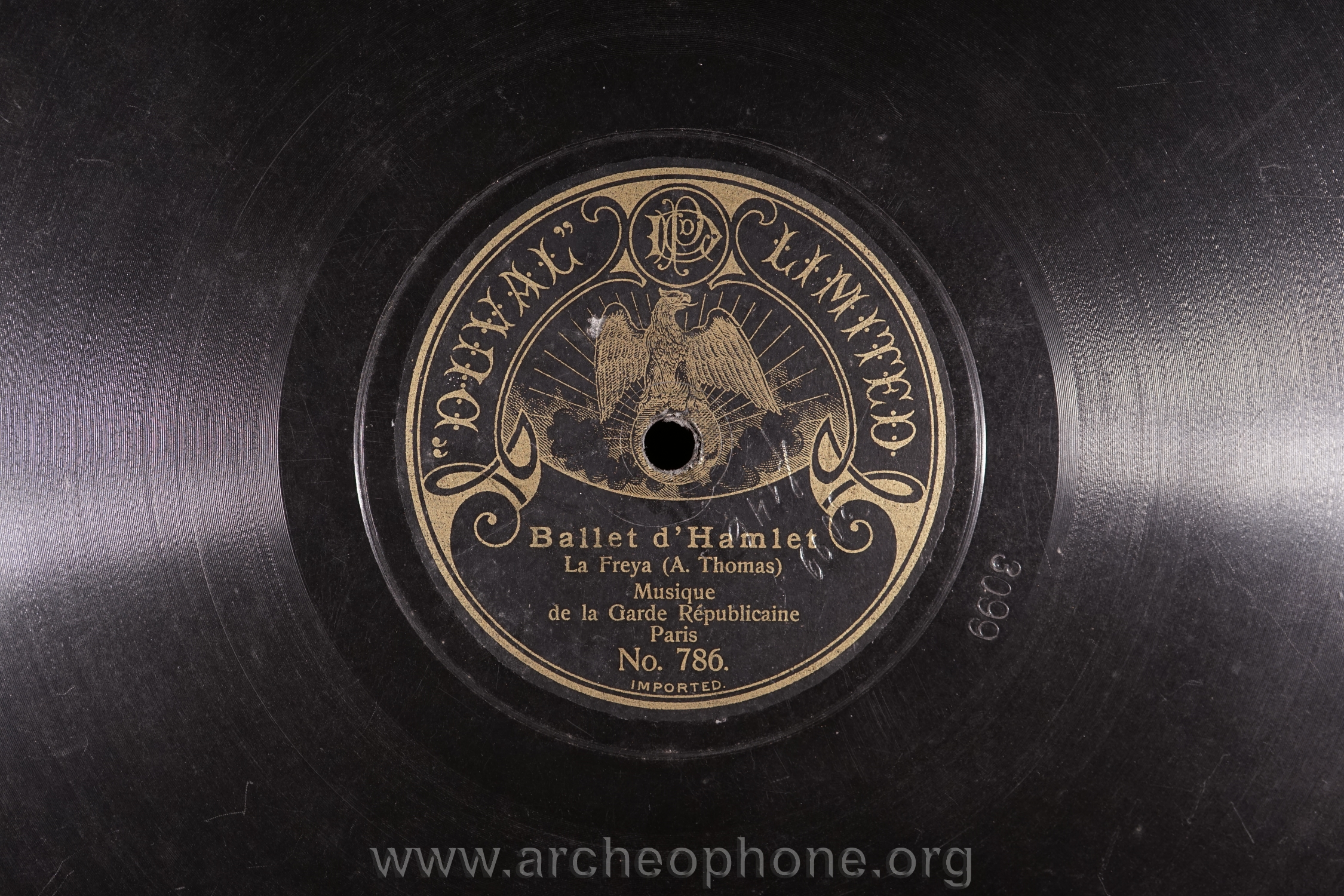 Photo du disque ou cylindre en question