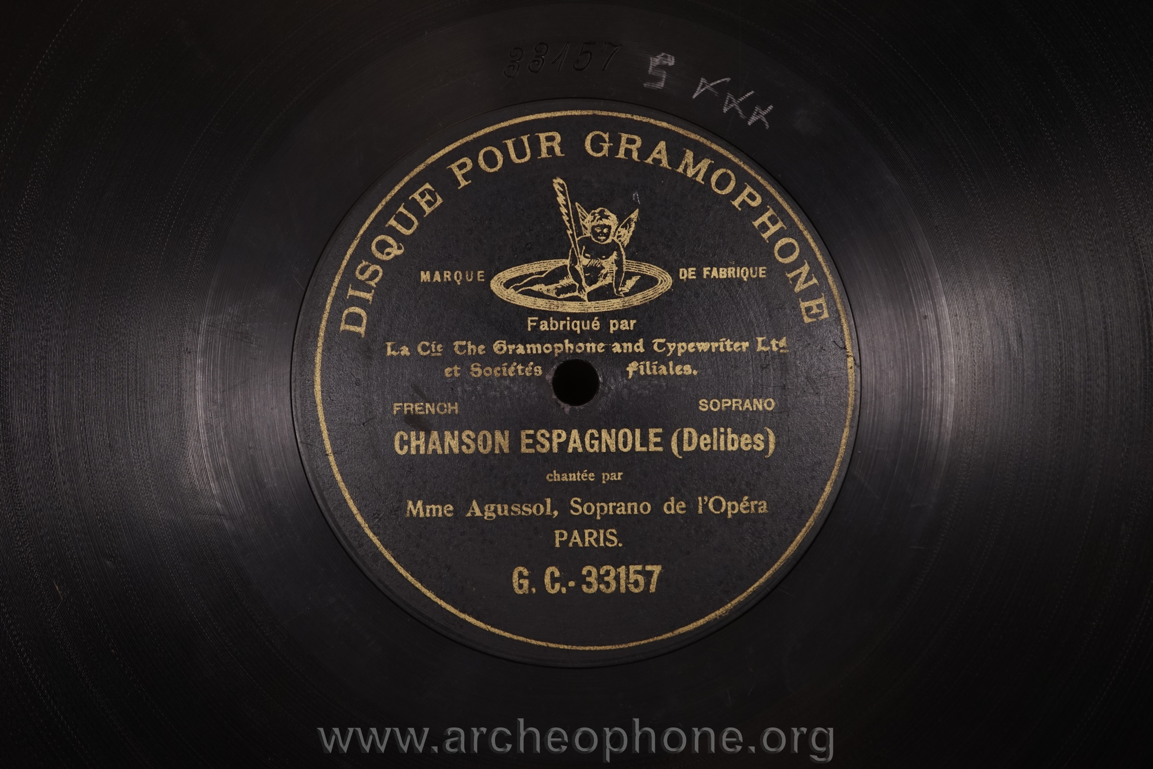 Photo du disque ou cylindre en question