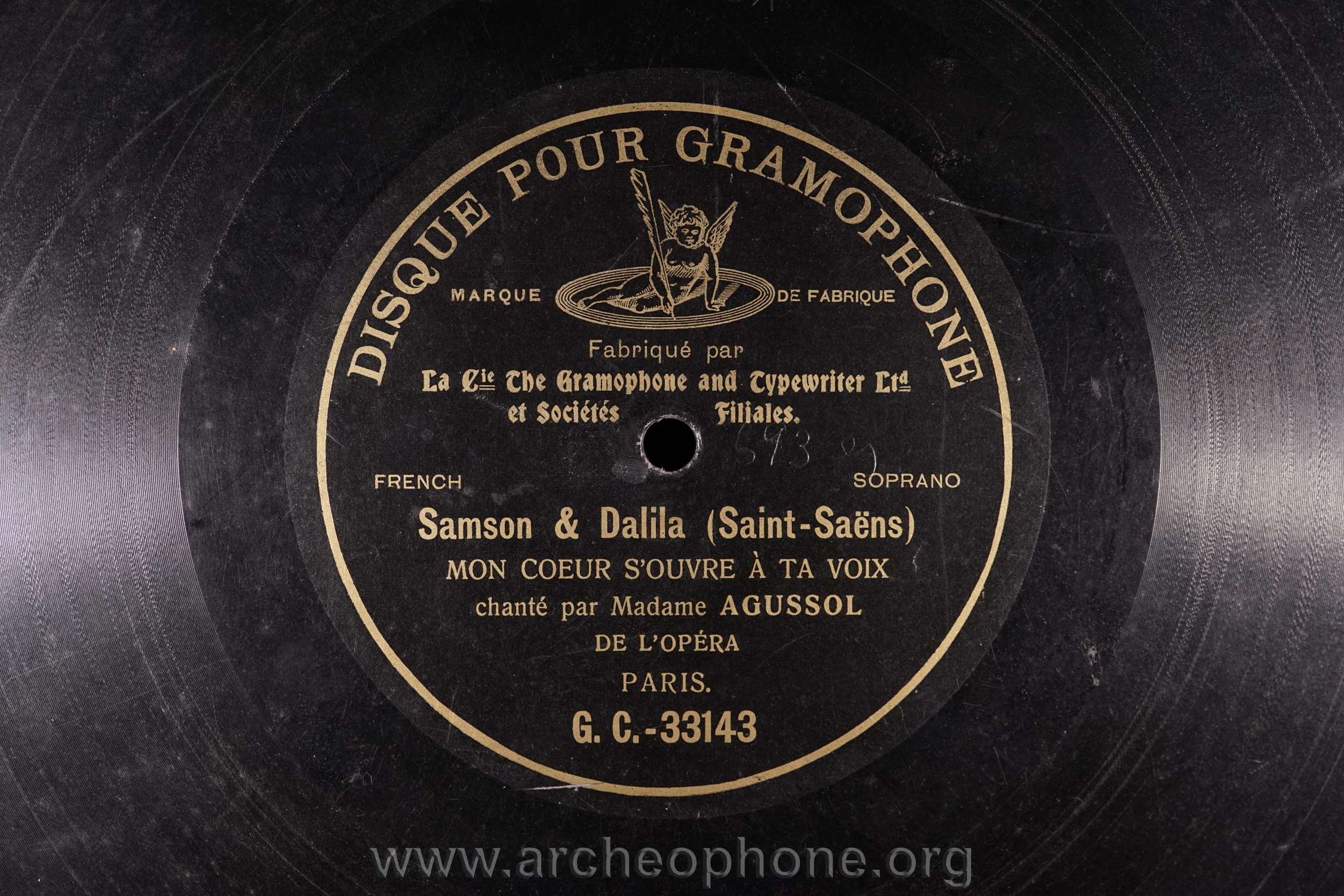 Photo du disque ou cylindre en question