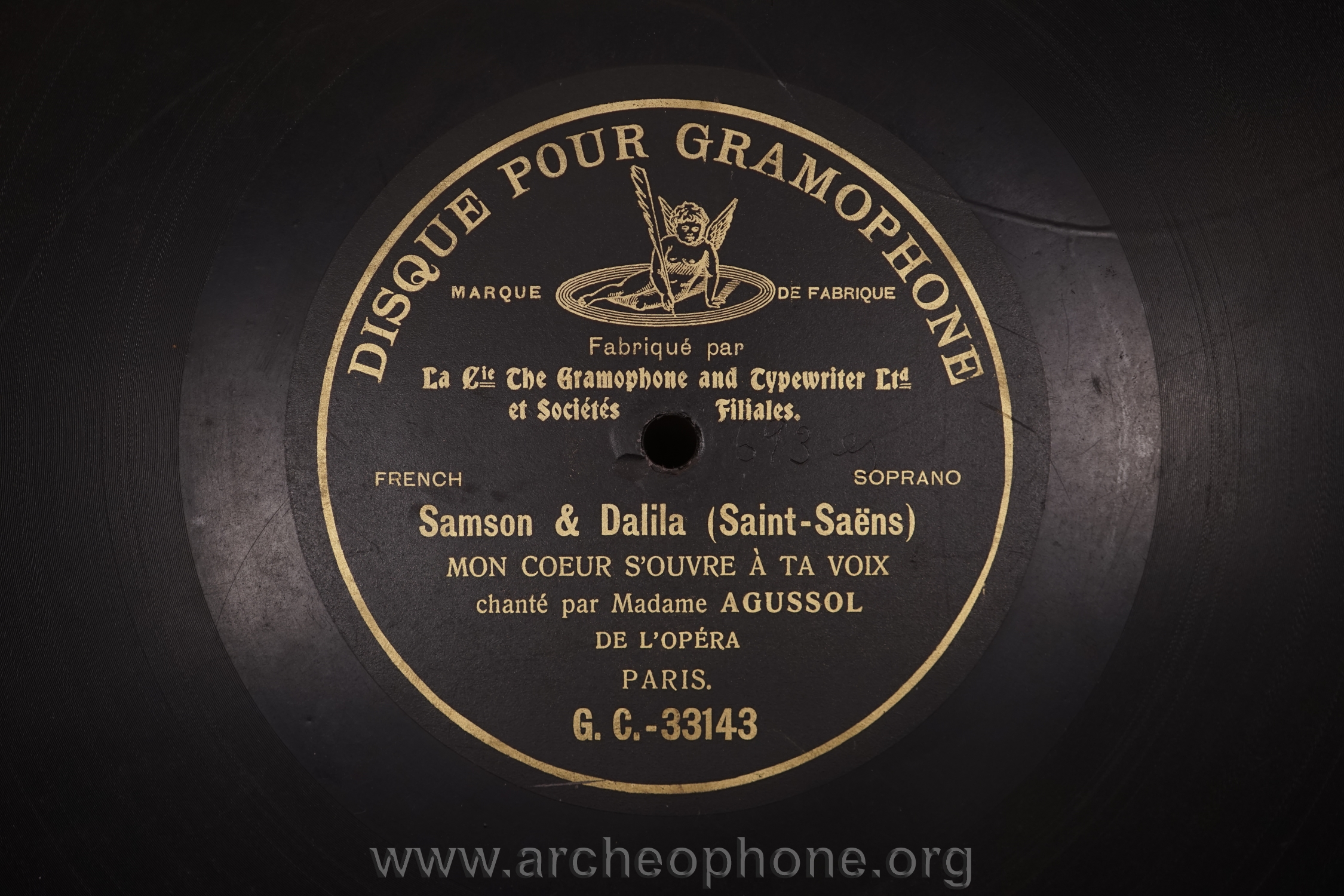 Photo du disque ou cylindre en question