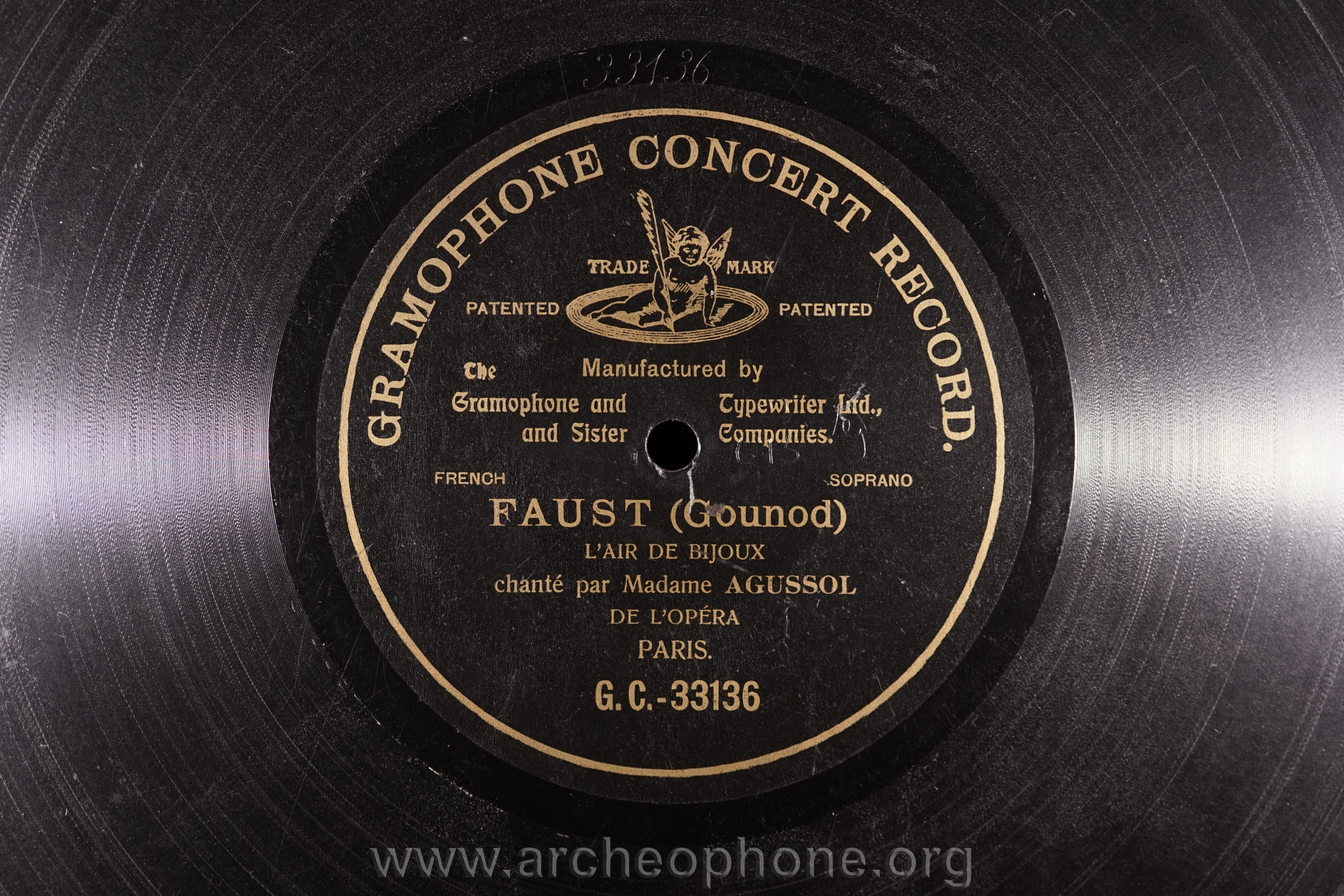 Photo du disque ou cylindre en question