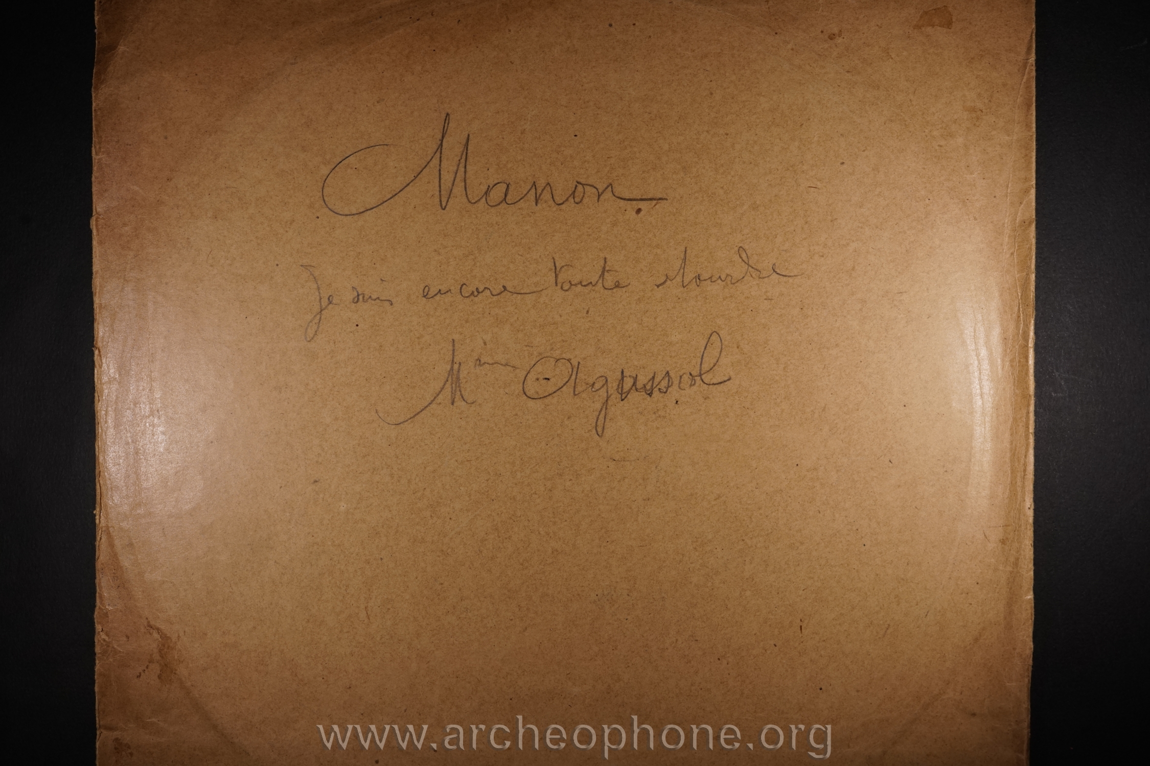 Photo du disque ou cylindre en question