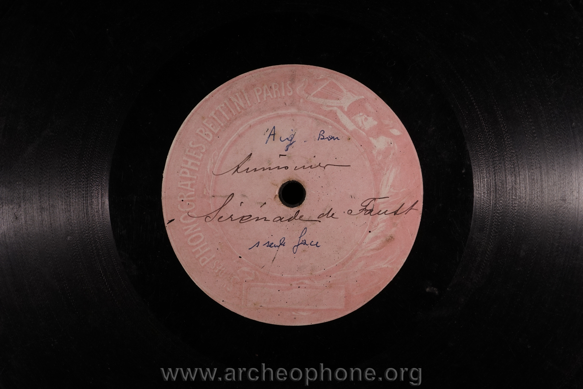 Photo du disque ou cylindre en question