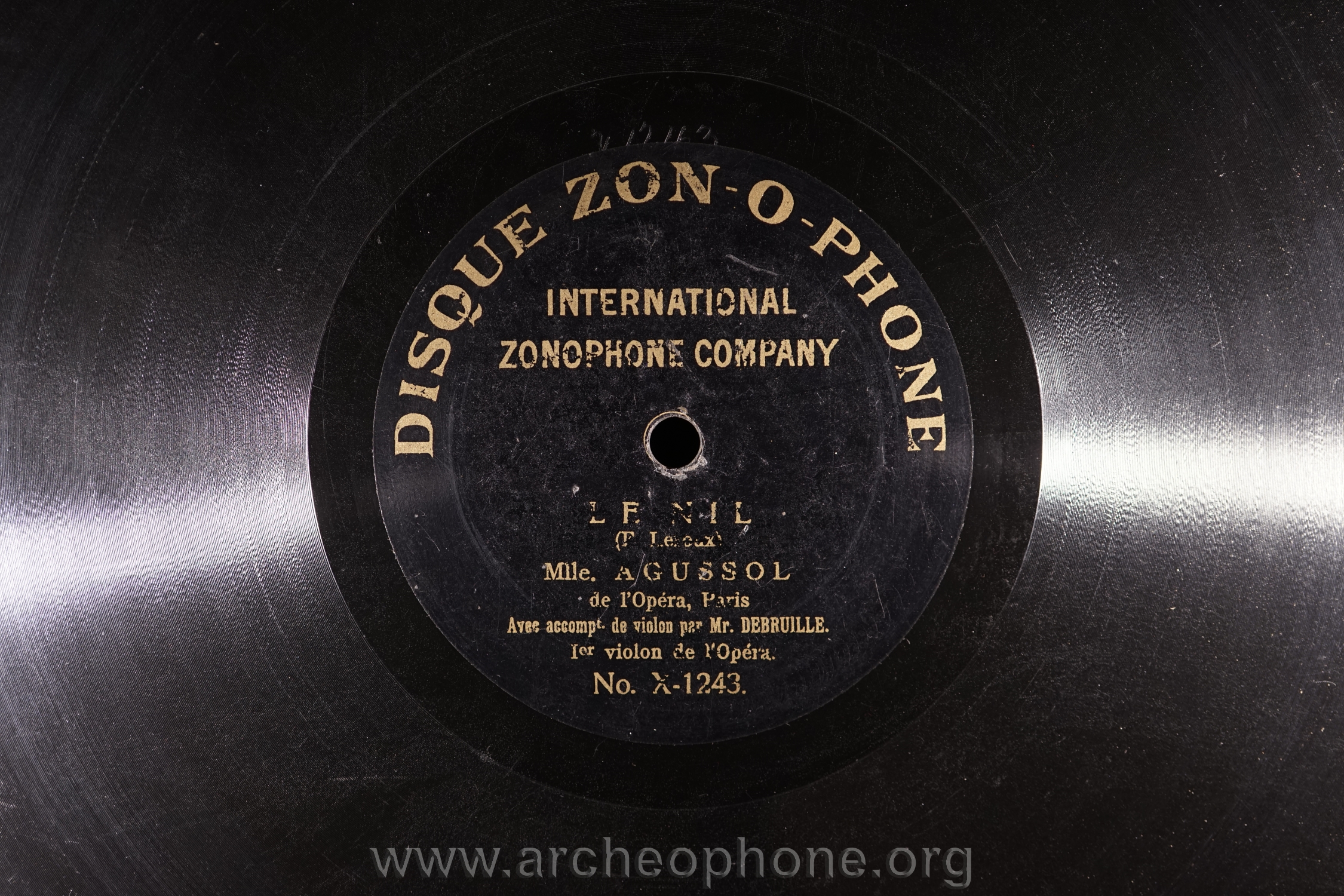 Photo du disque ou cylindre en question