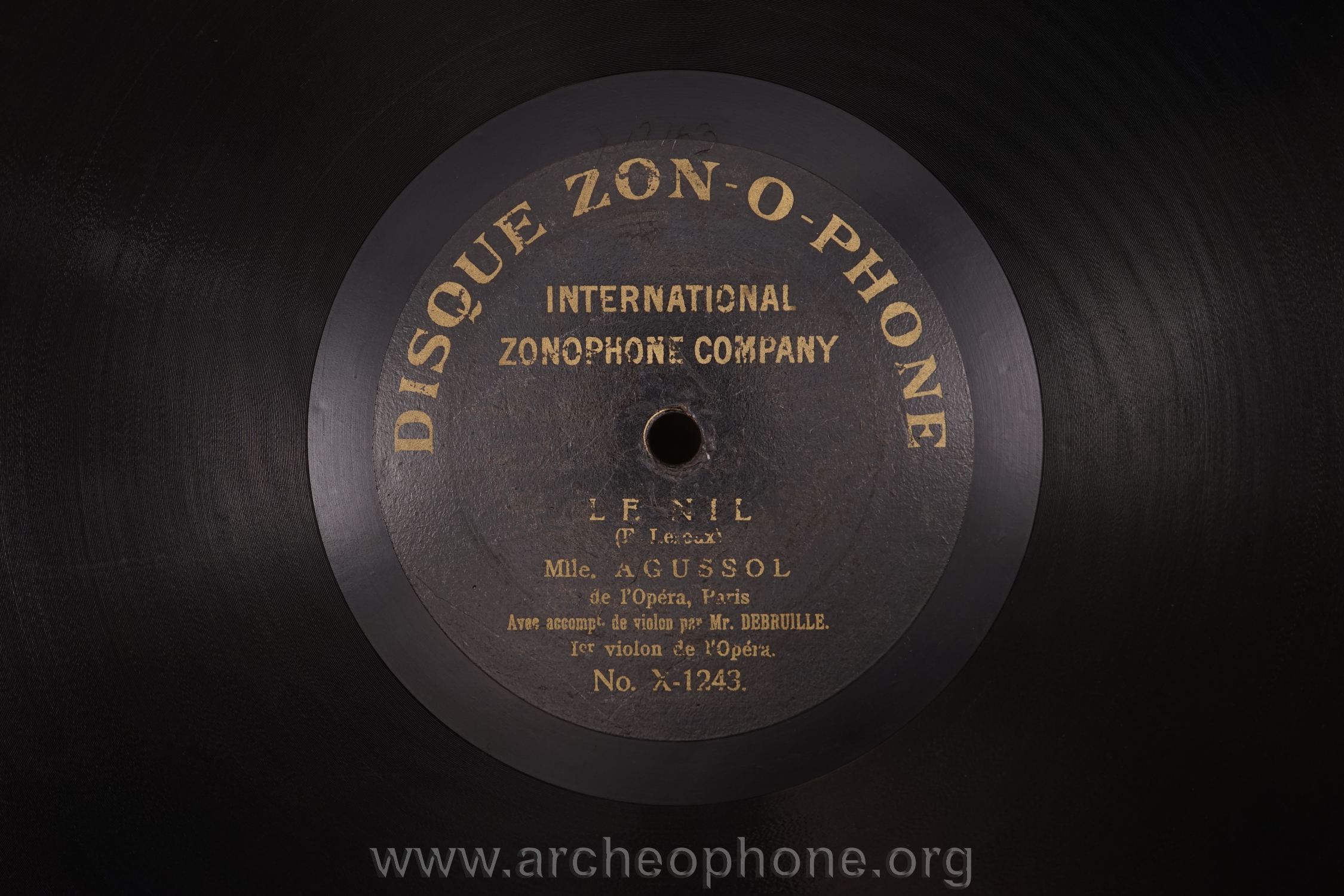 Photo du disque ou cylindre en question