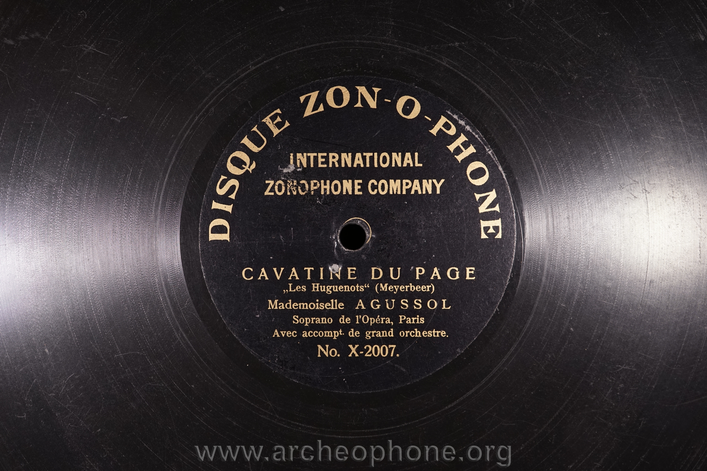 Photo du disque ou cylindre en question