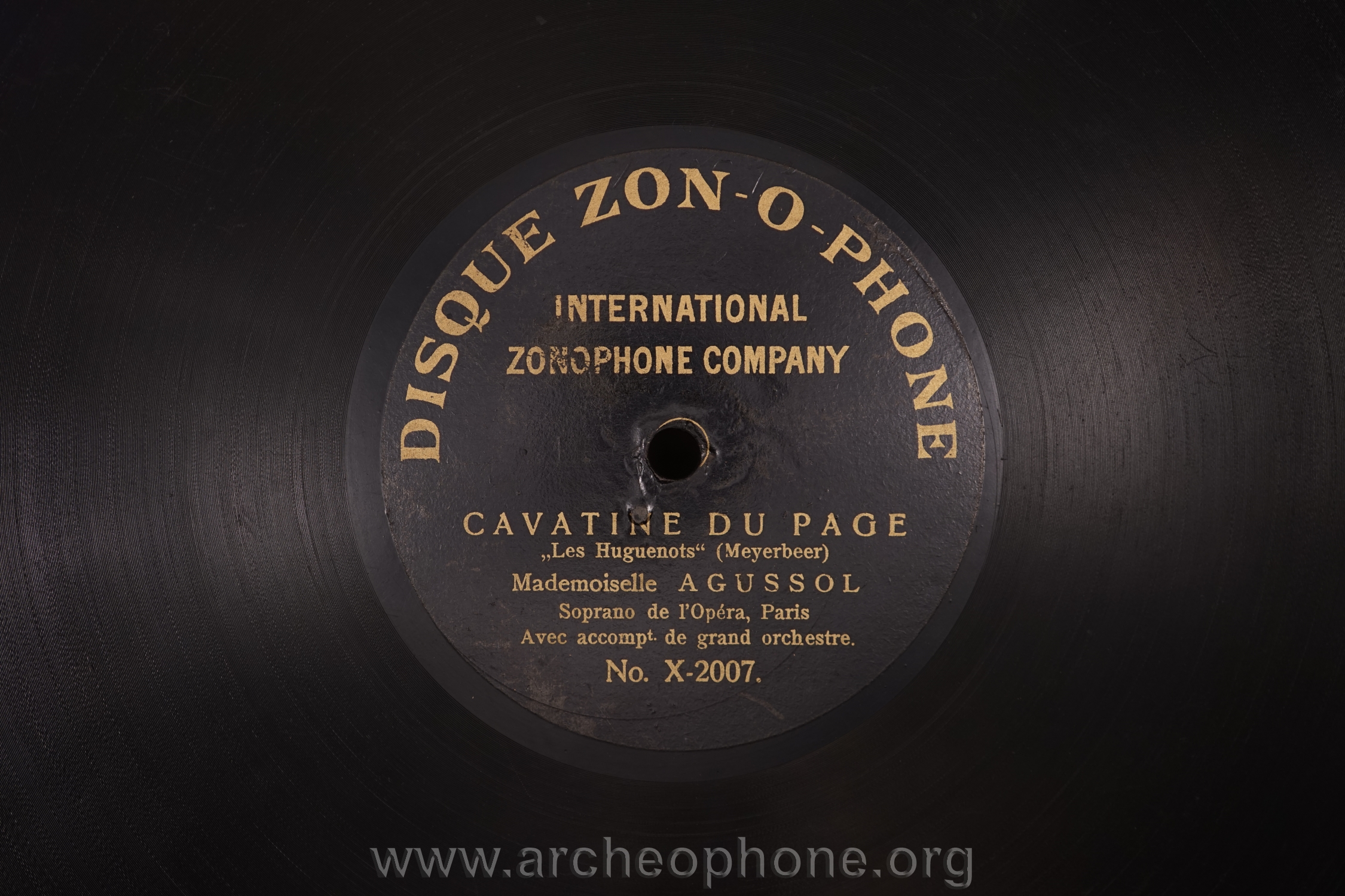 Photo du disque ou cylindre en question