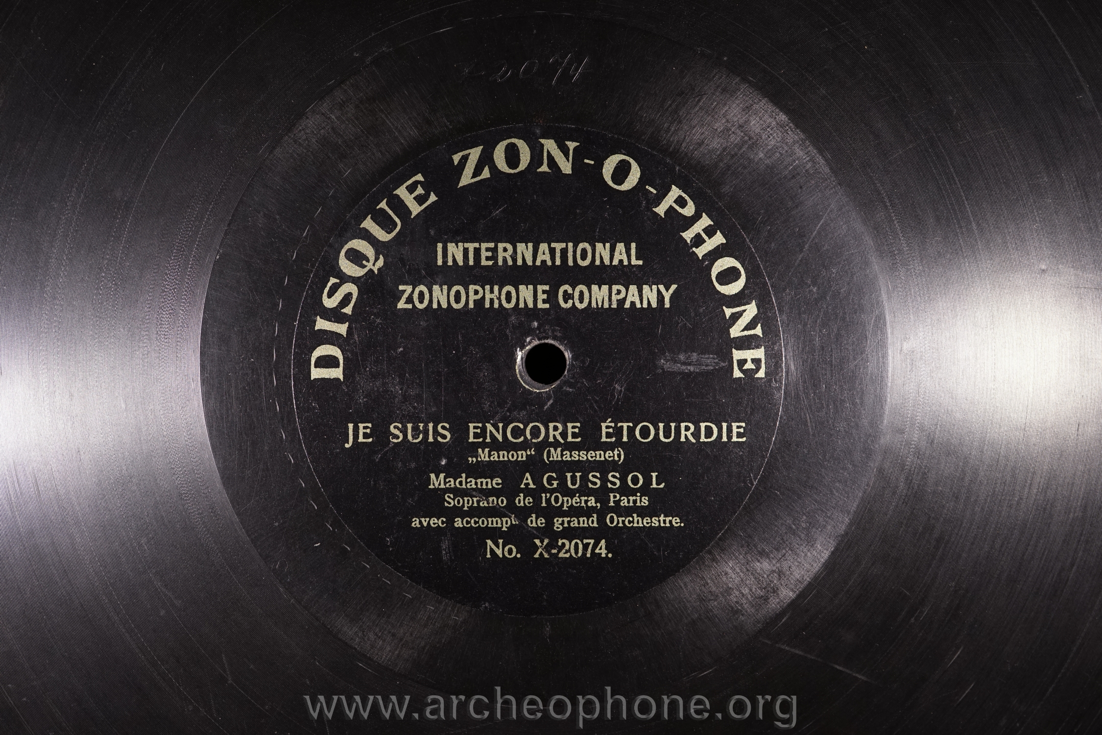 Photo du disque ou cylindre en question