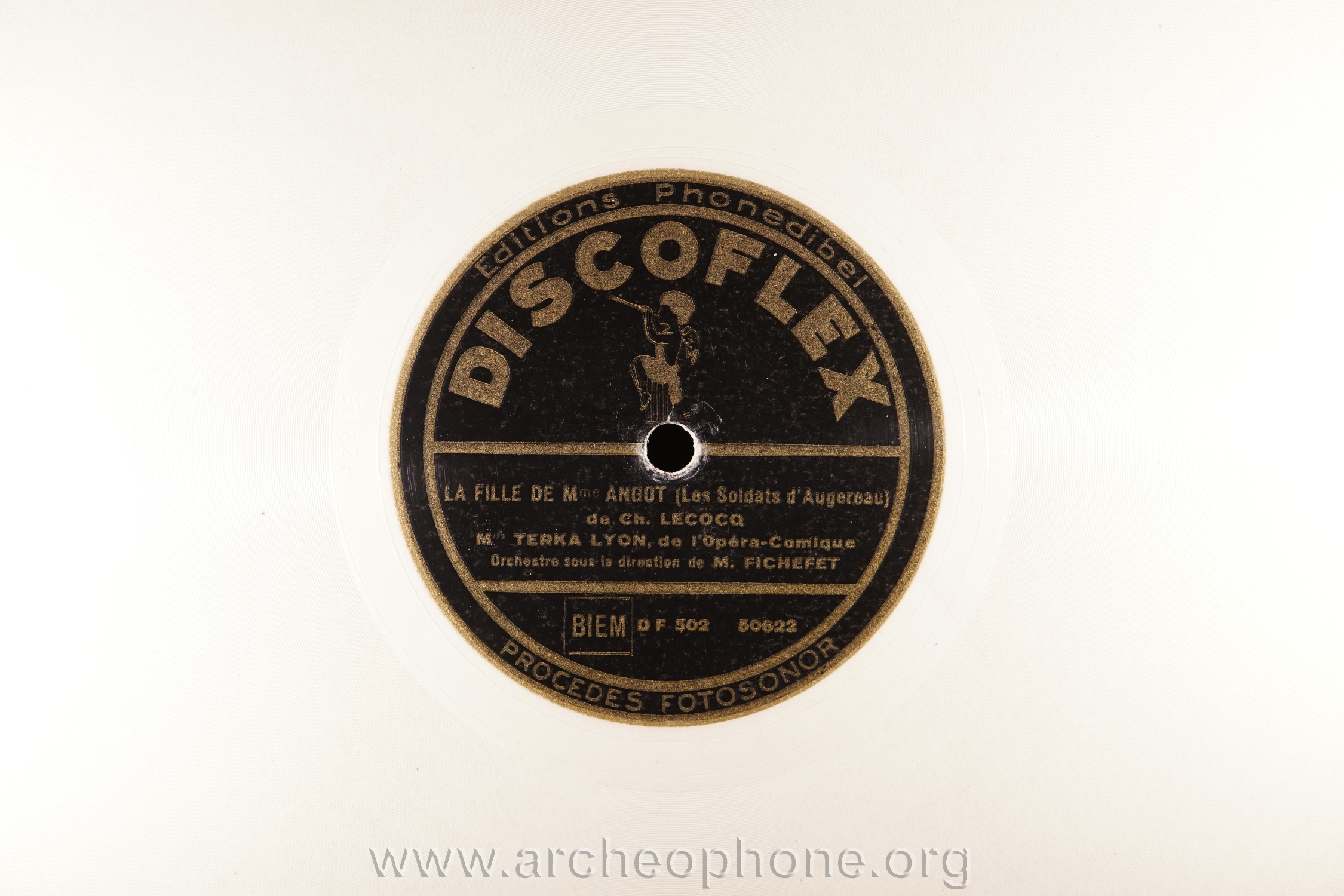 Photo du disque ou cylindre en question