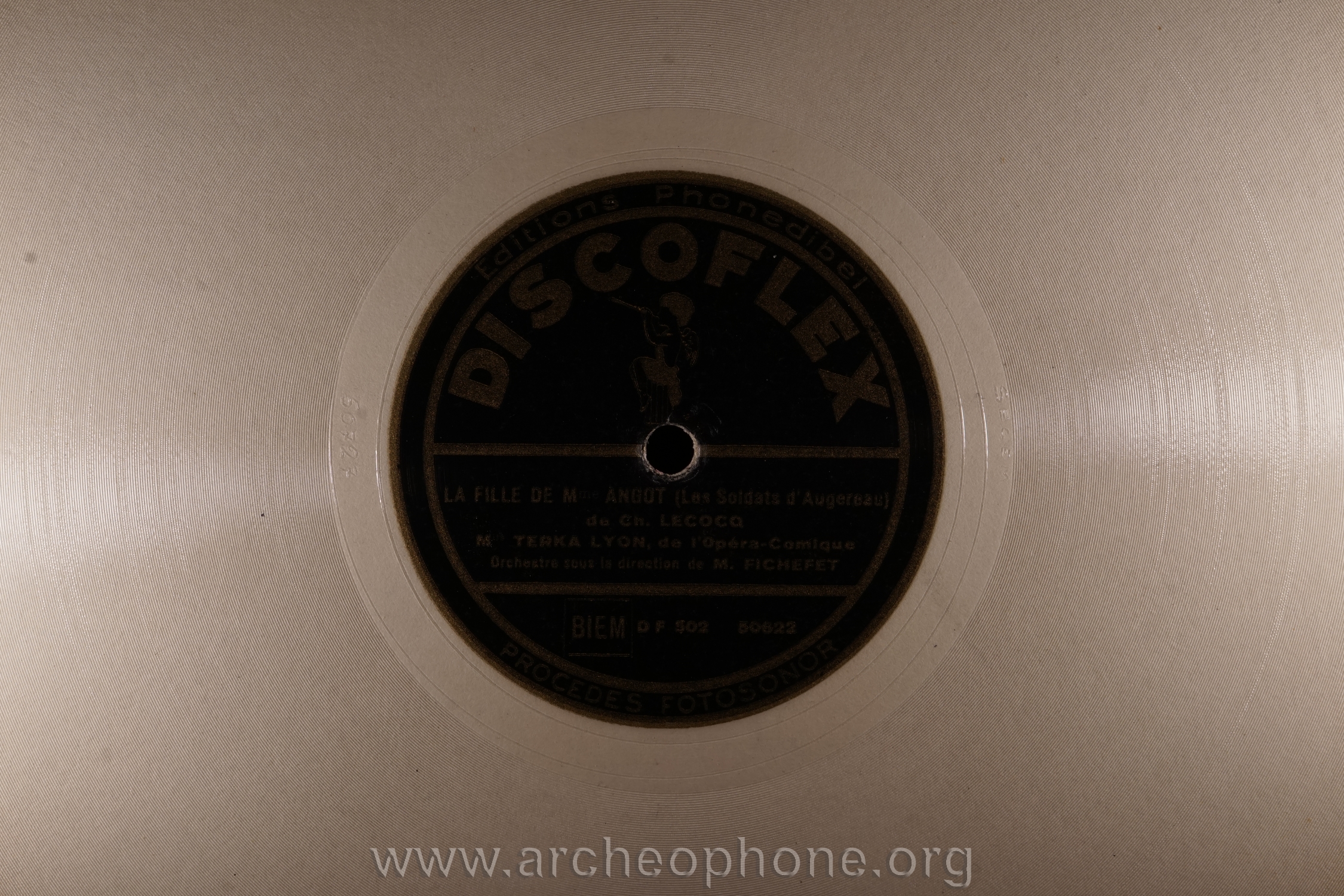 Photo du disque ou cylindre en question