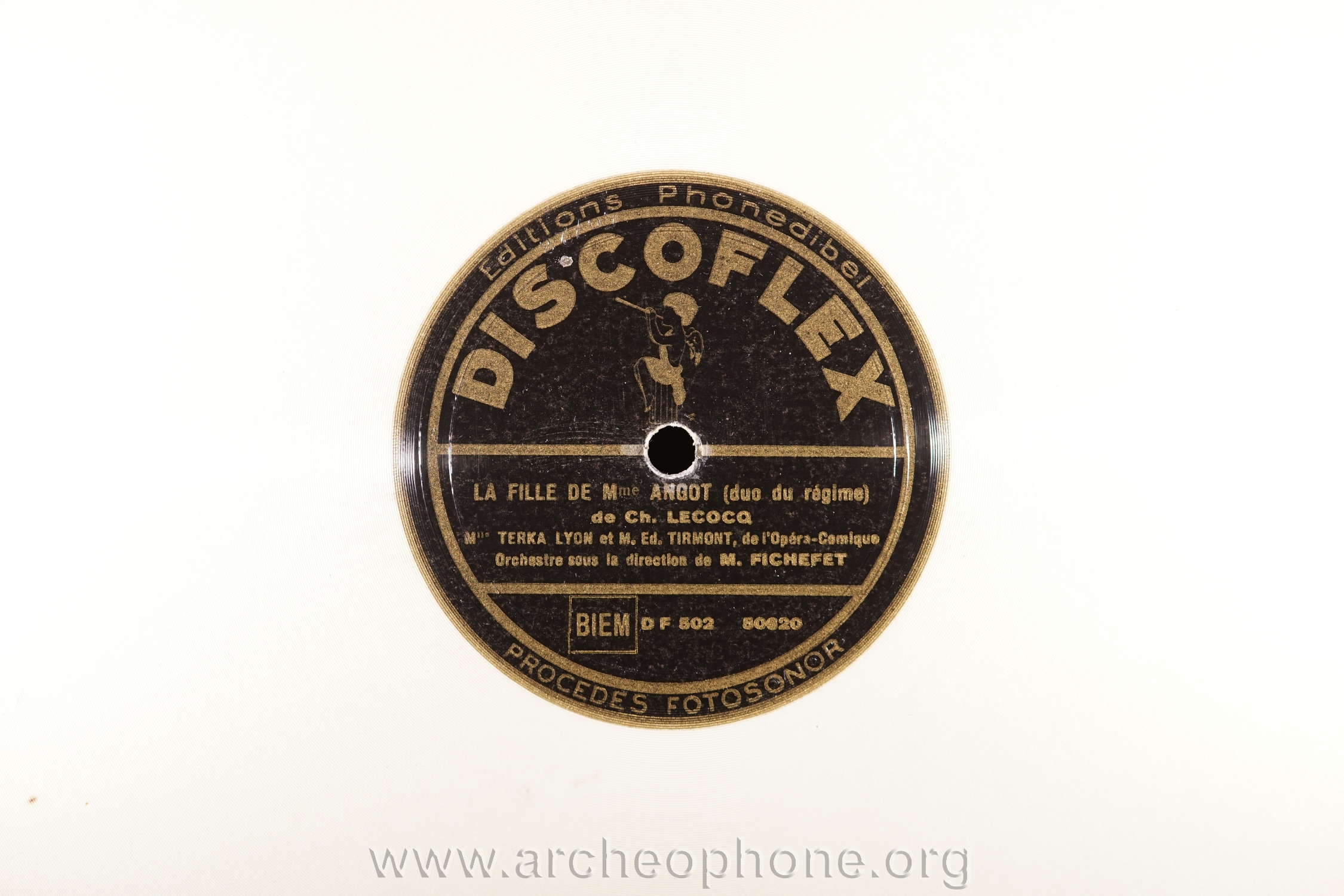 Photo du disque ou cylindre en question