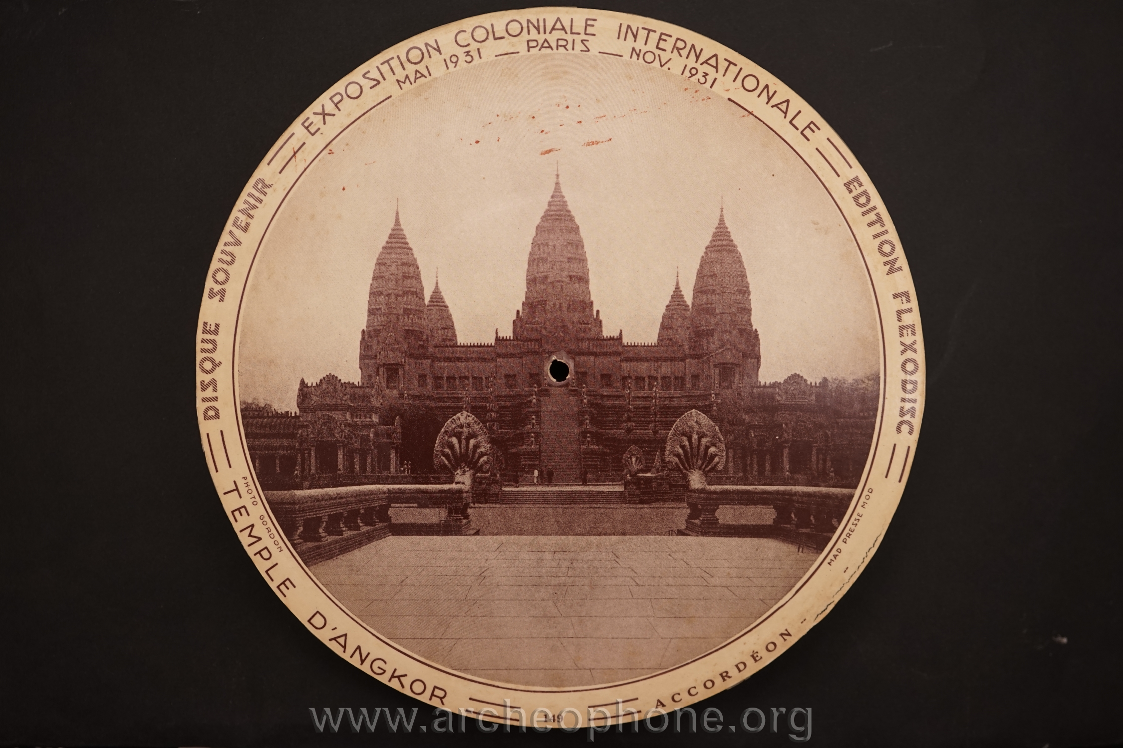 Photo du disque ou cylindre en question