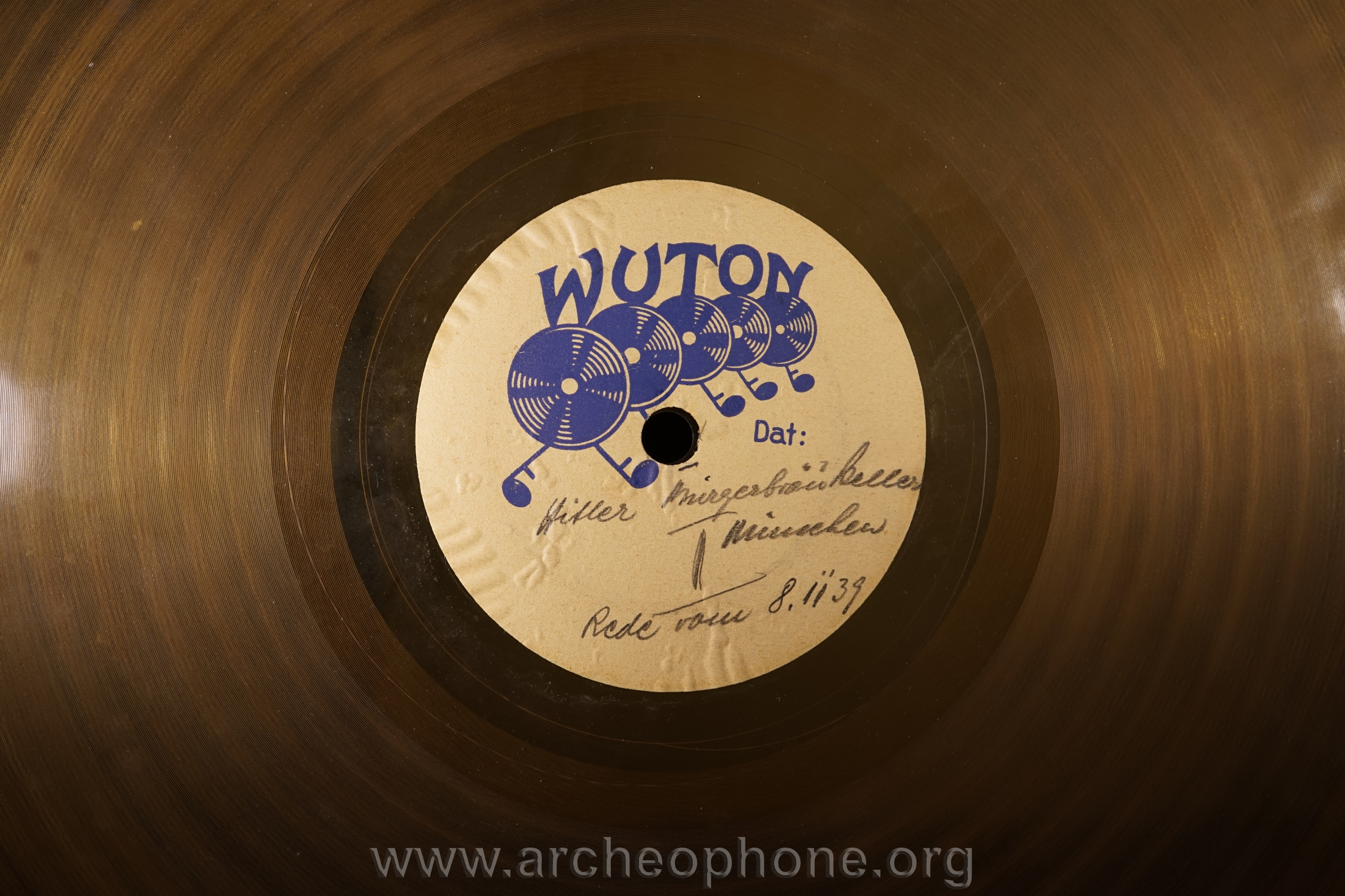 Photo du disque ou cylindre en question