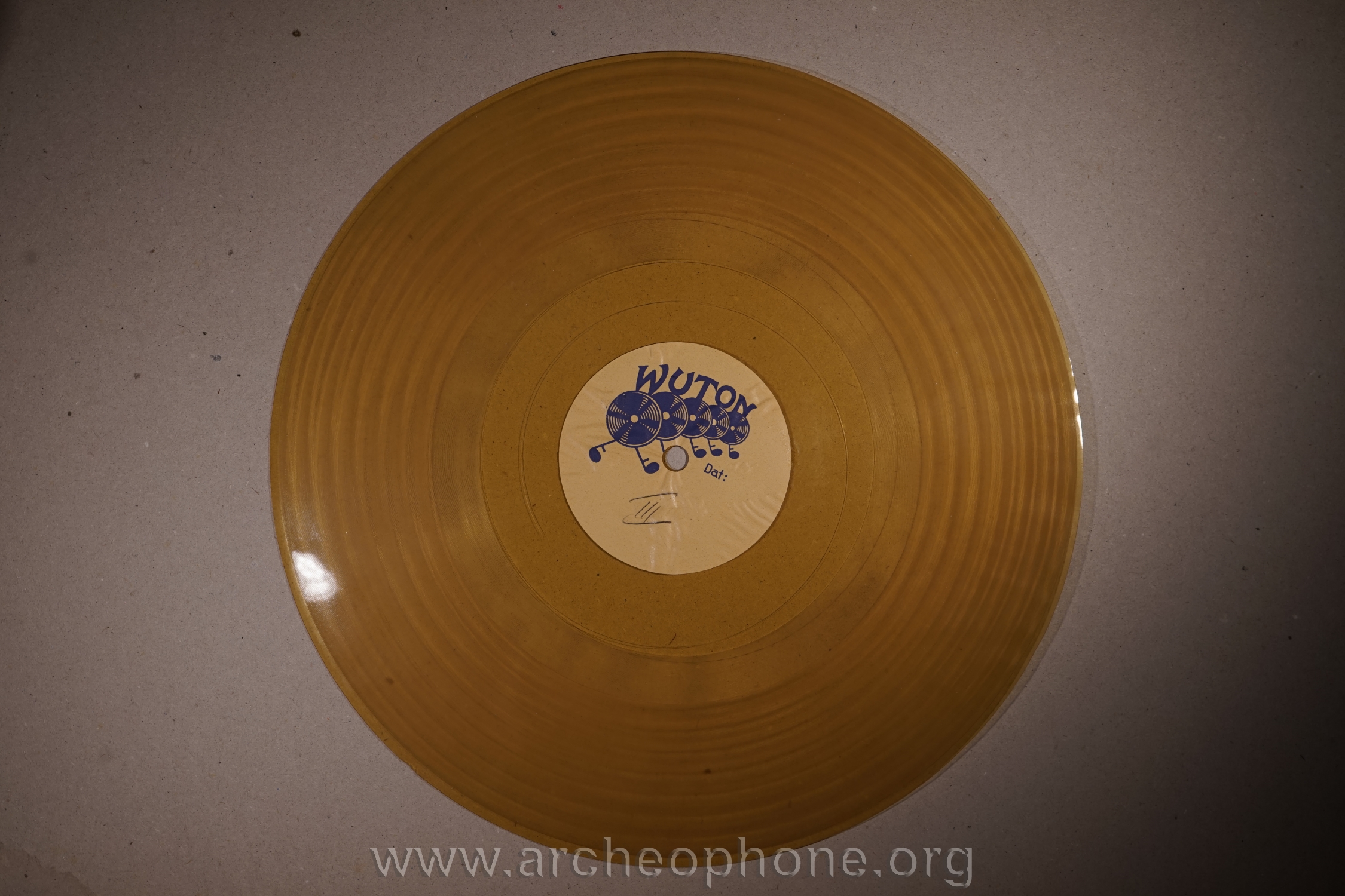 Photo du disque ou cylindre en question