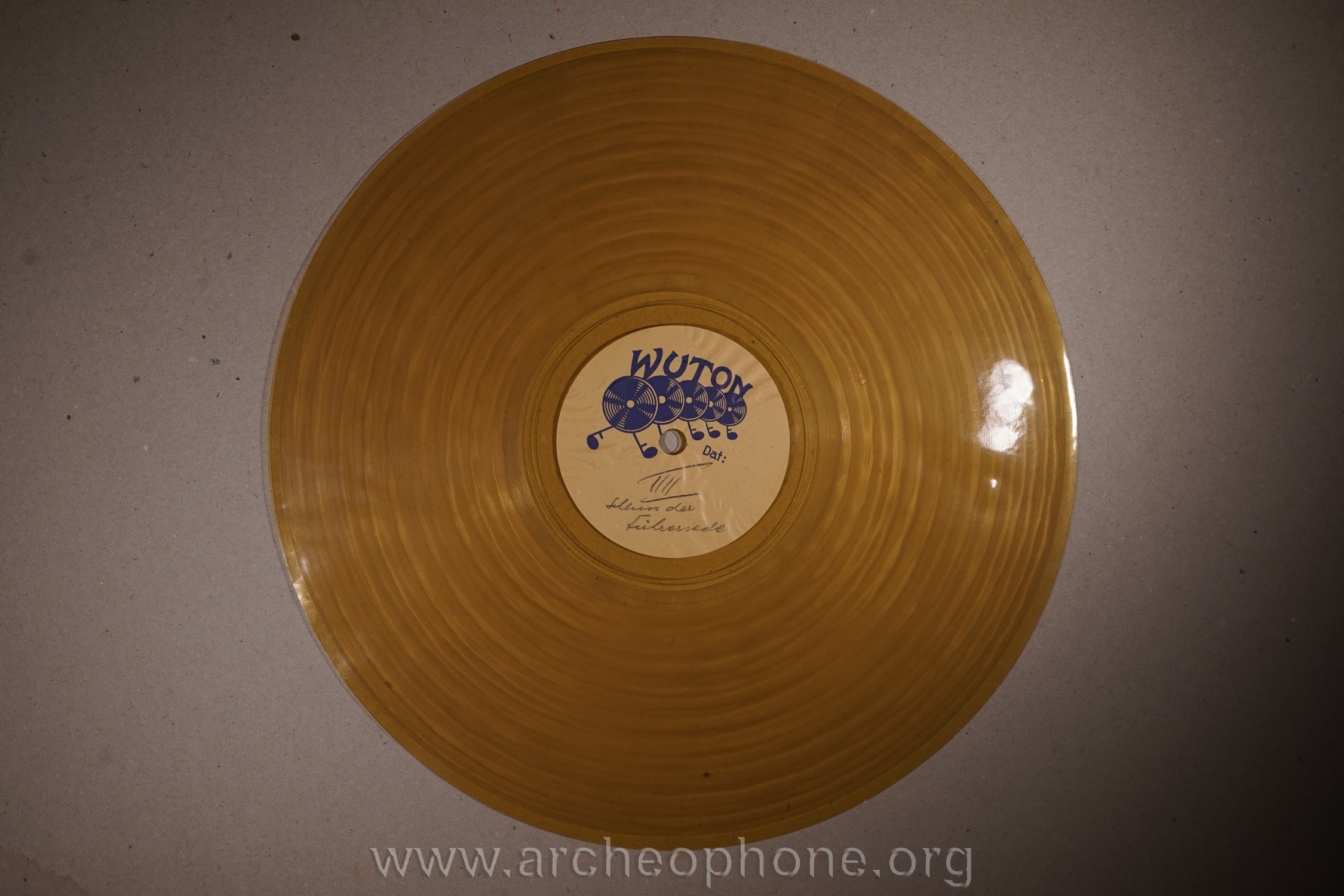 Photo du disque ou cylindre en question