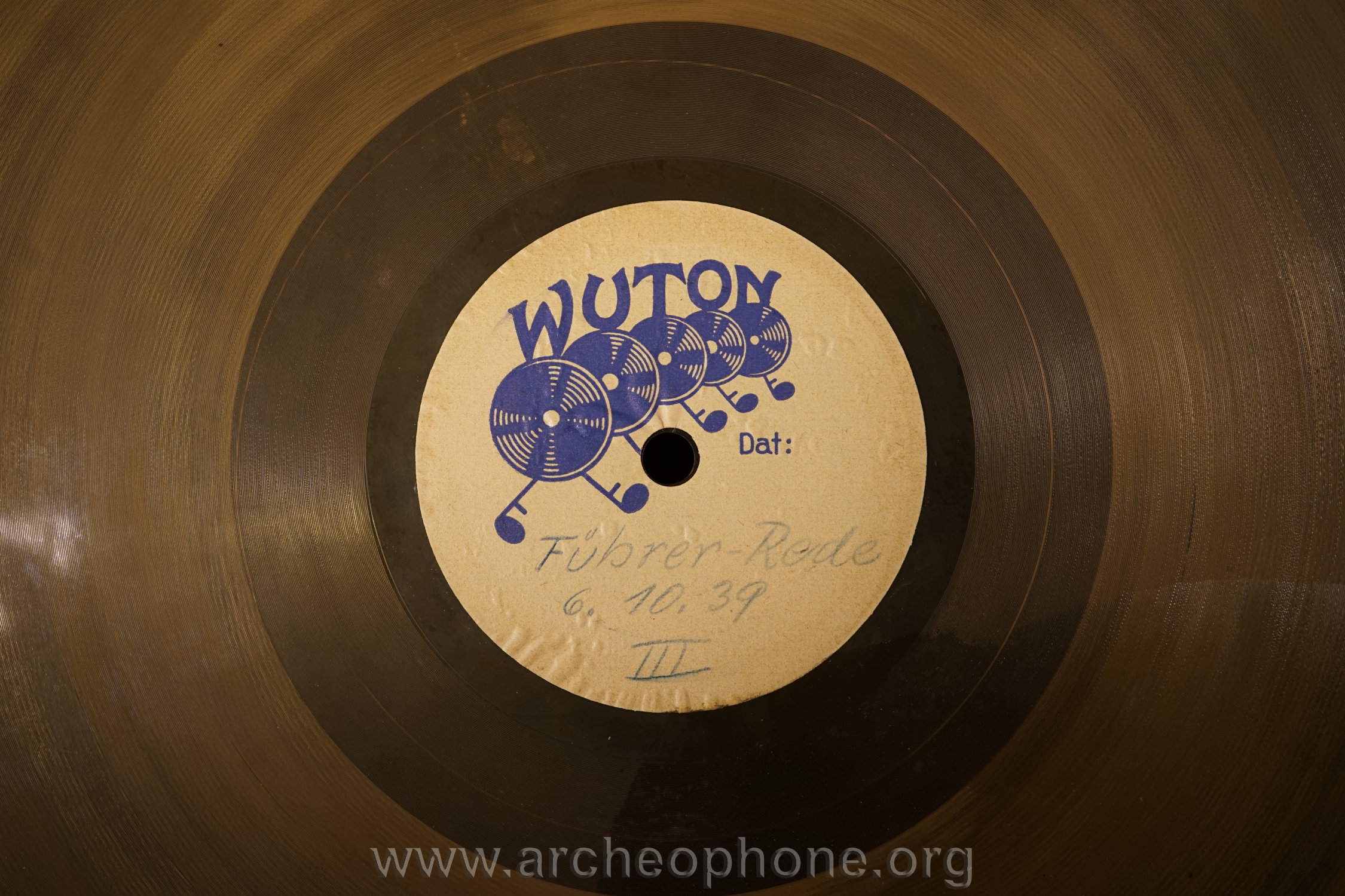 Photo du disque ou cylindre en question