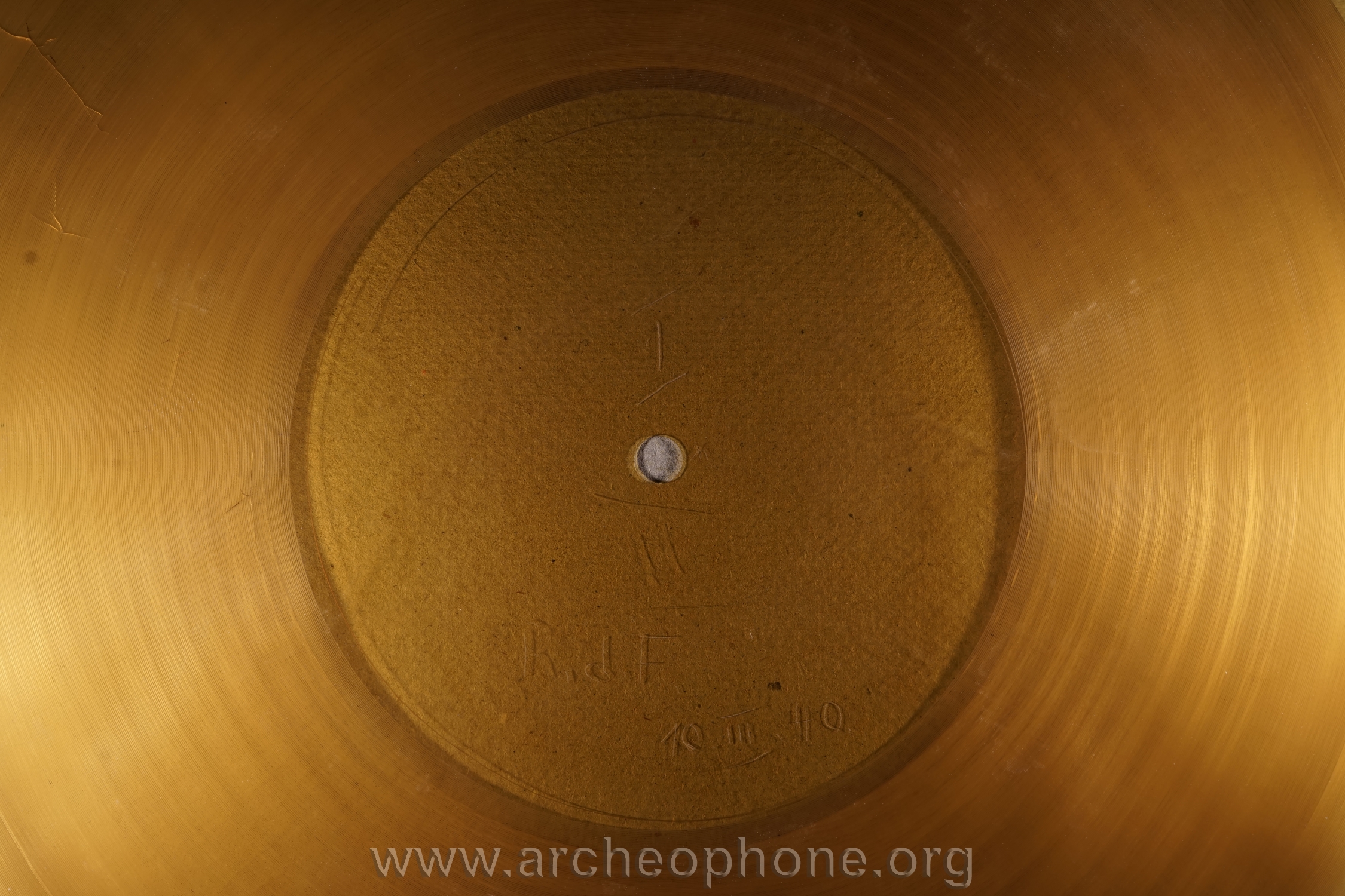 Photo du disque ou cylindre en question