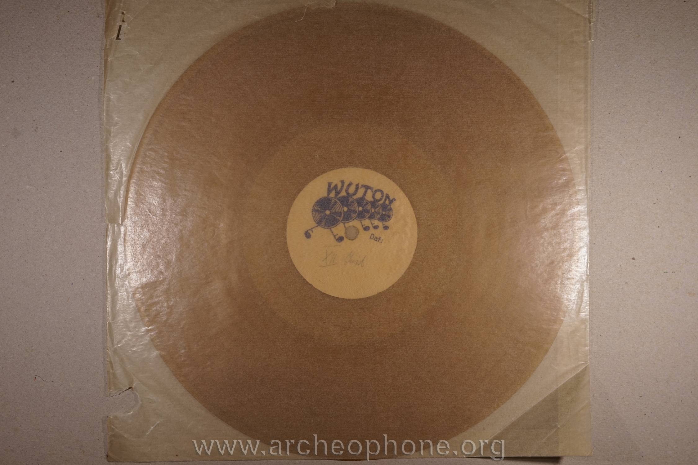 Photo du disque ou cylindre en question