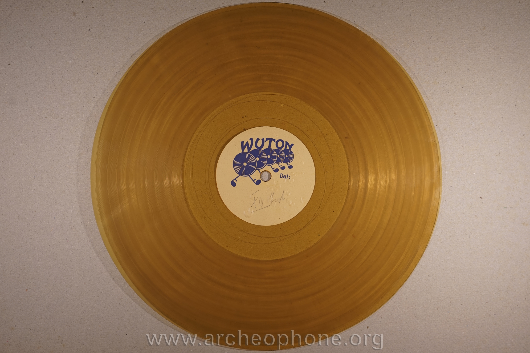 Photo du disque ou cylindre en question