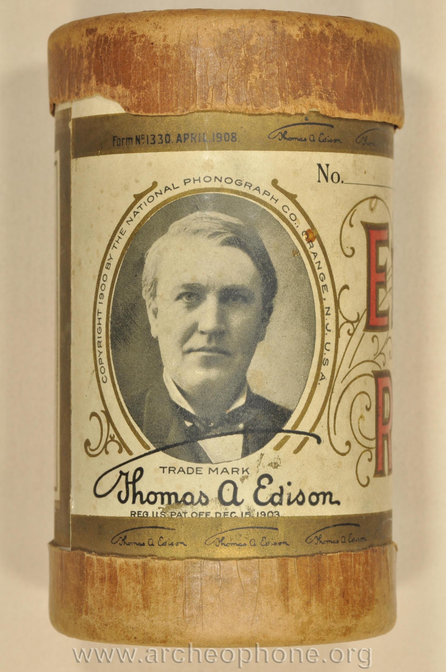 Photo du disque ou cylindre en question