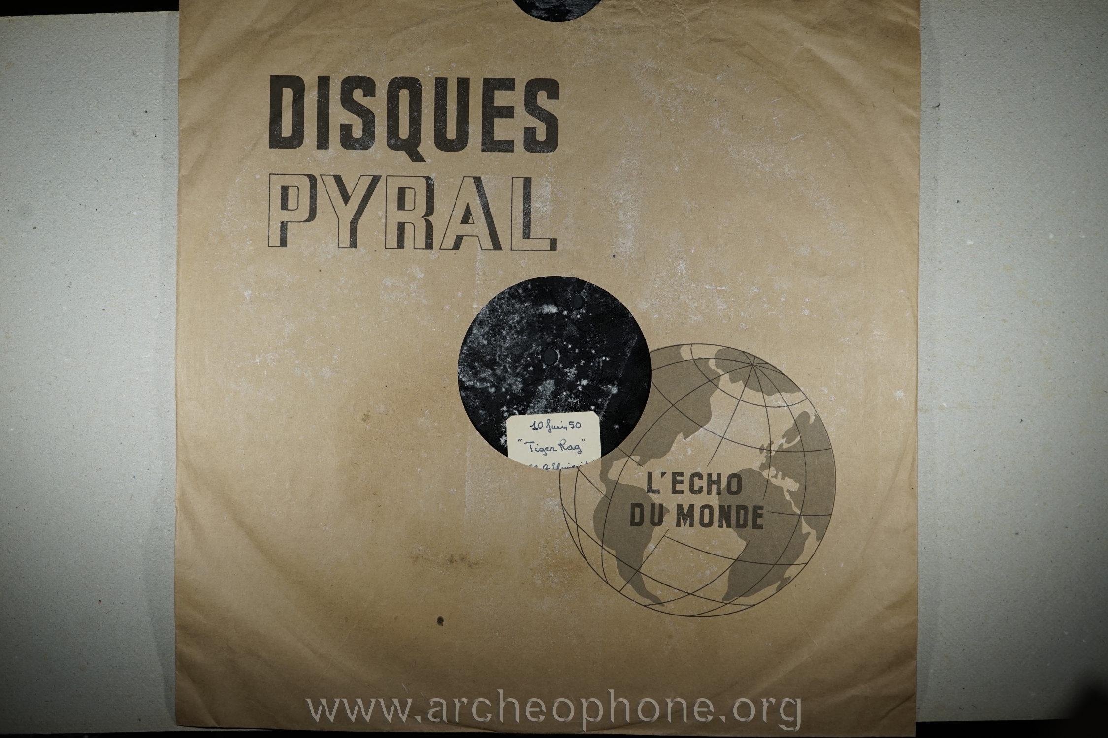 Photo du disque ou cylindre en question